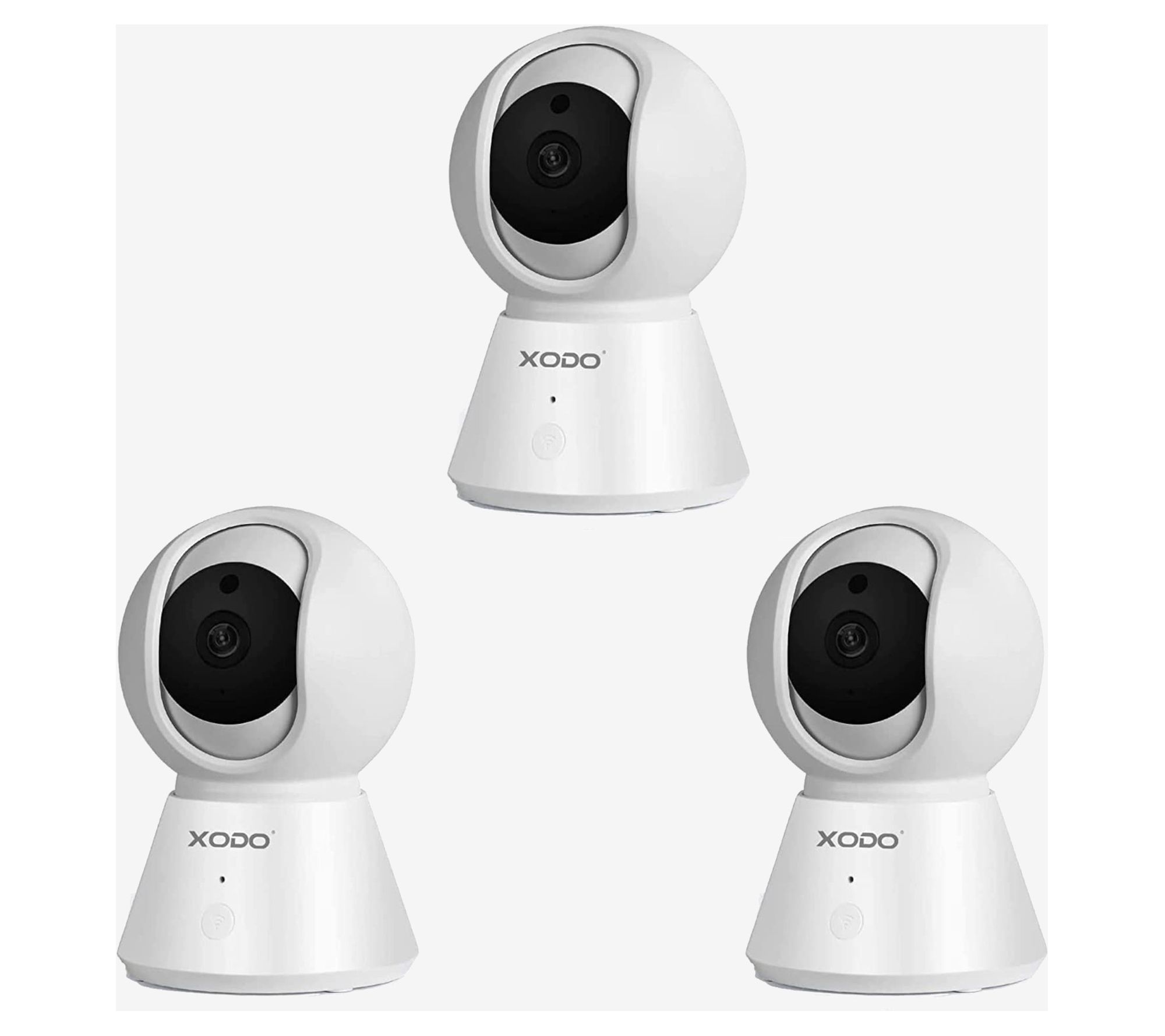 XODO Set of 3 Security Camera 1080p, 2-Way Audio, Night Visi