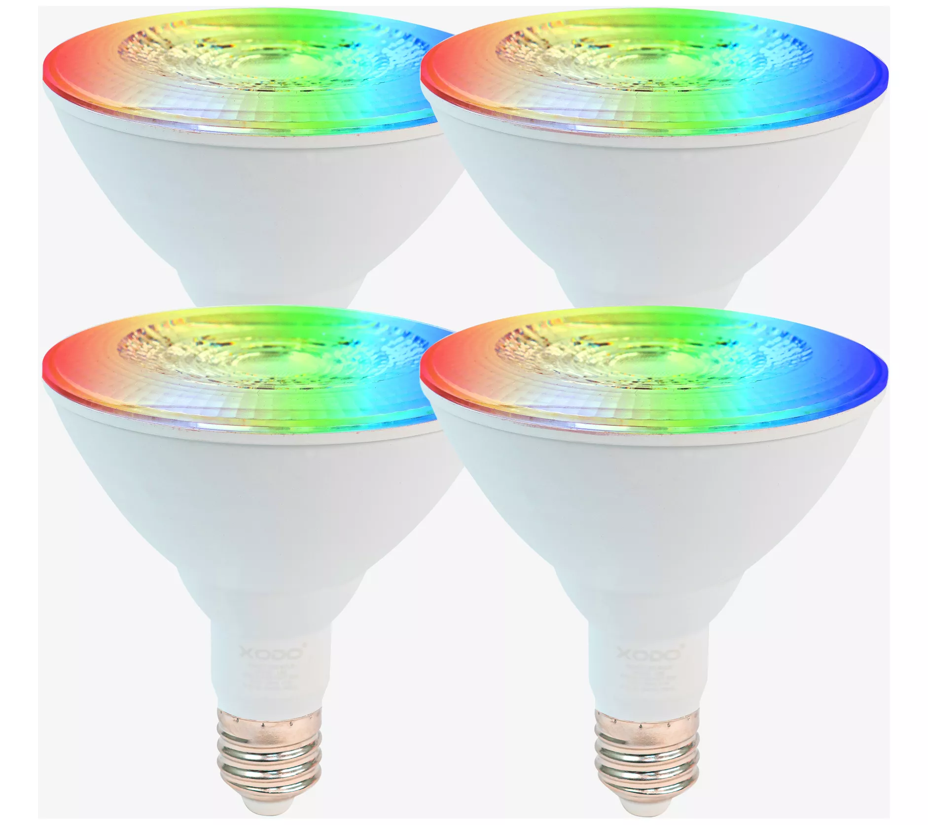 XODO Smart Floodlight LED Bulb 4-Pack Multi-Col or E26 11W