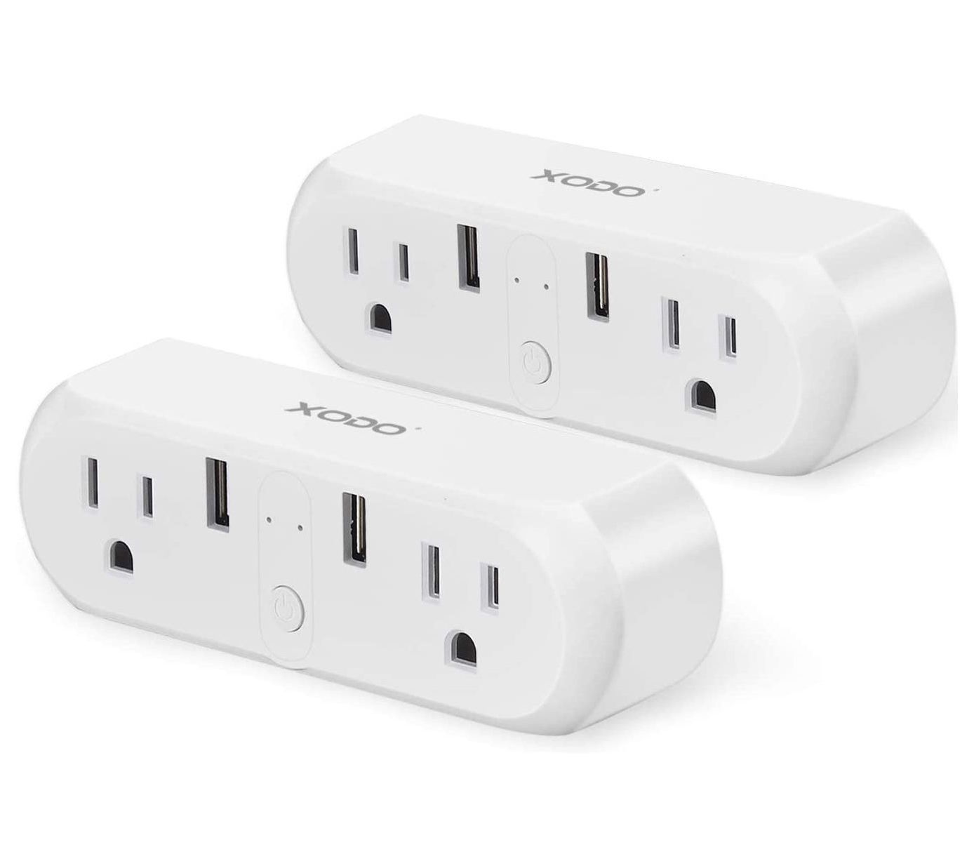 Xodo Wi-Fi Smart Plug Extender 2-Pack with AppControl