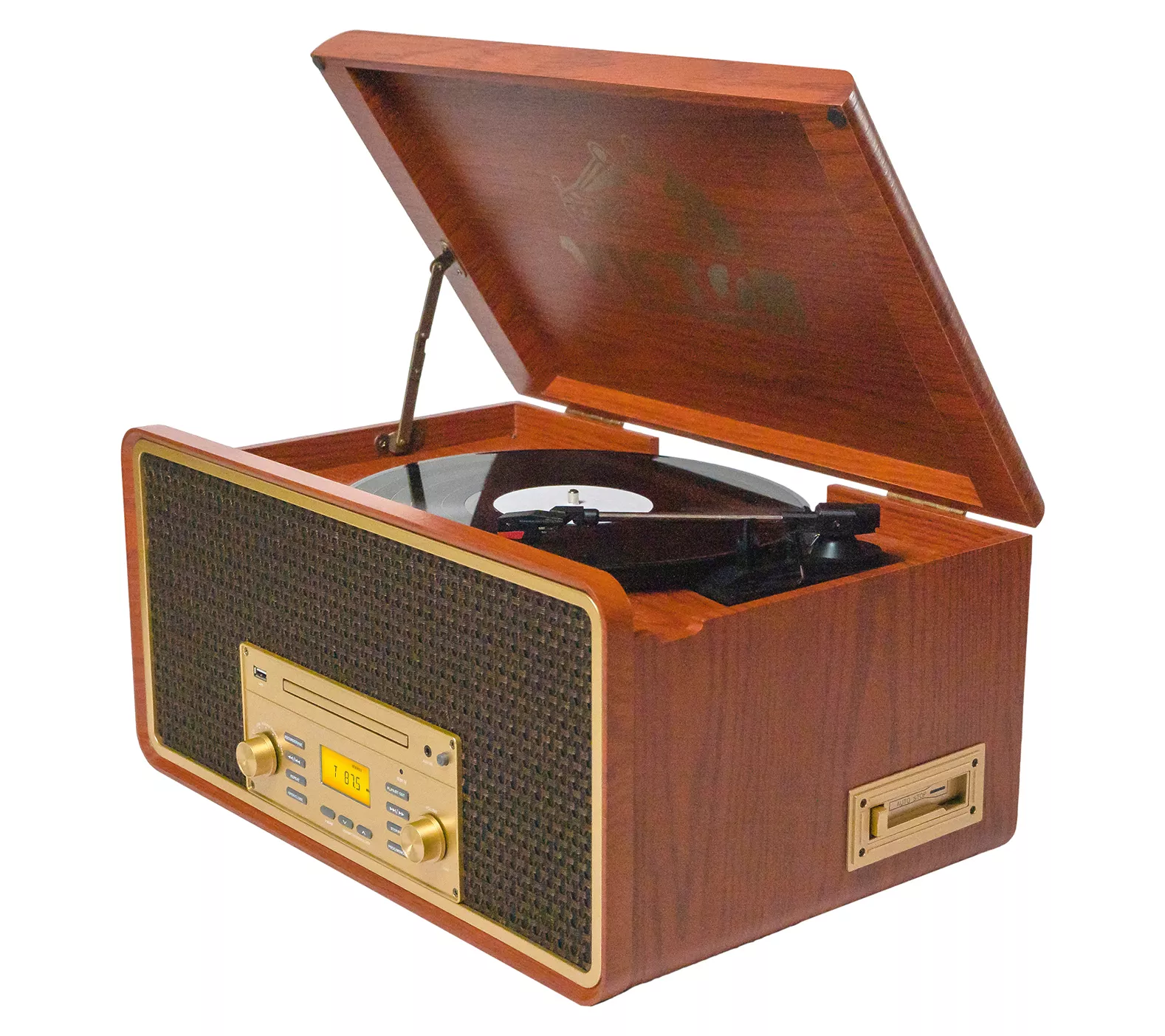 Victor Monument 8-in-1 Wood Music Center