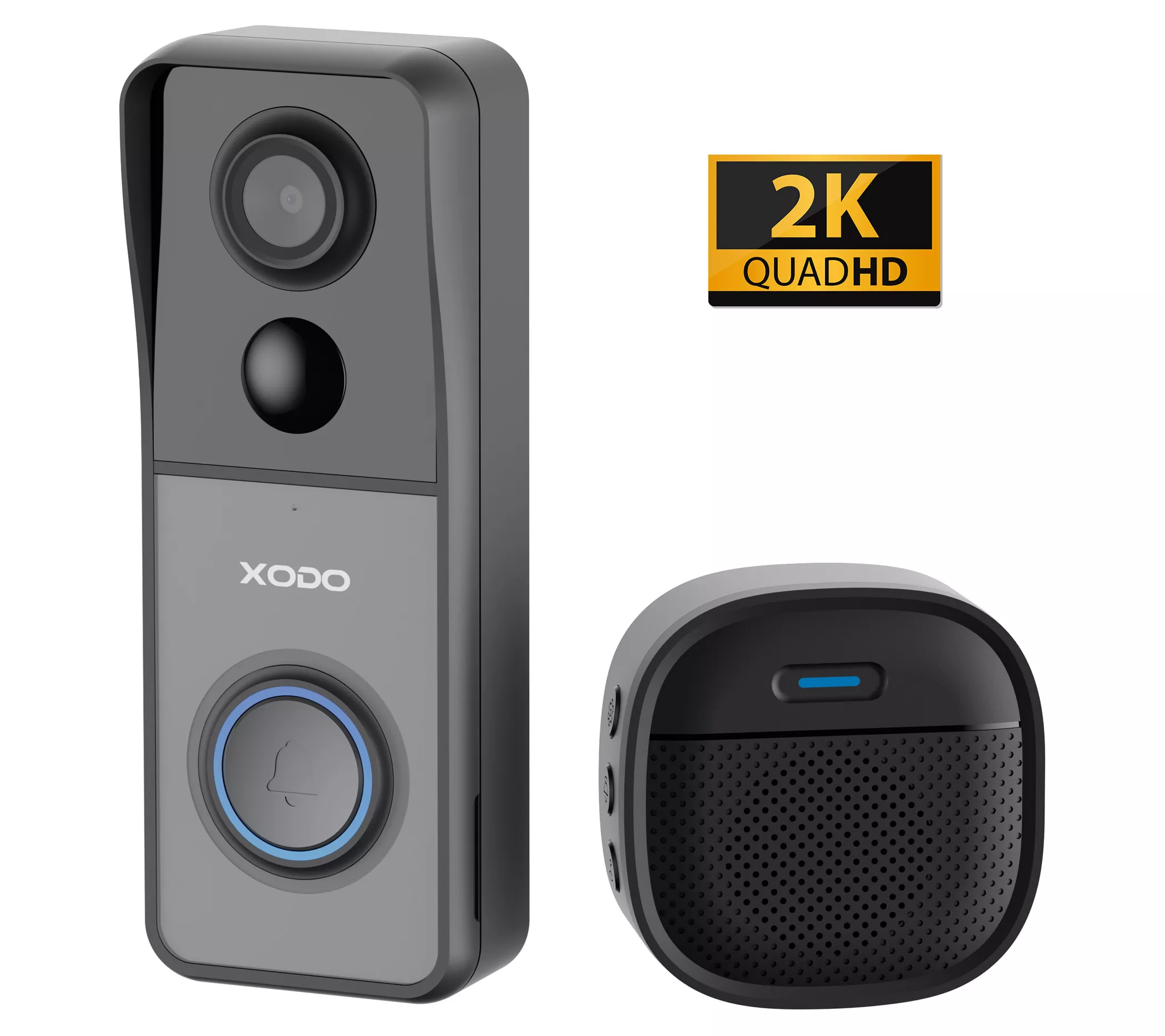 XODO Smart Video Doorbell Wi-Fi 2K HD WirelessSecurity Camera