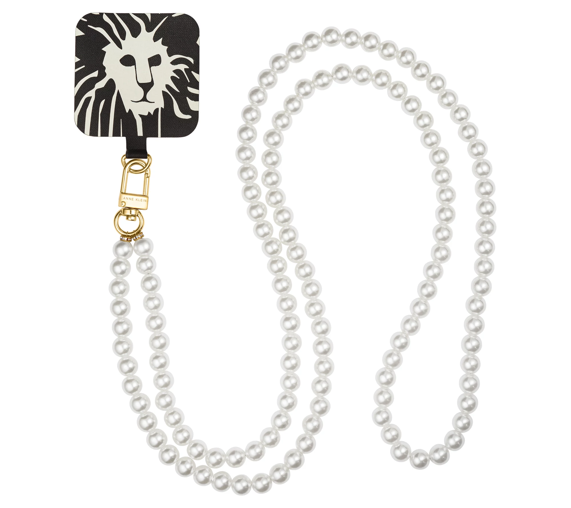 Anne Klein WITHit Faux Pearl Crossbody Chain for iPhone