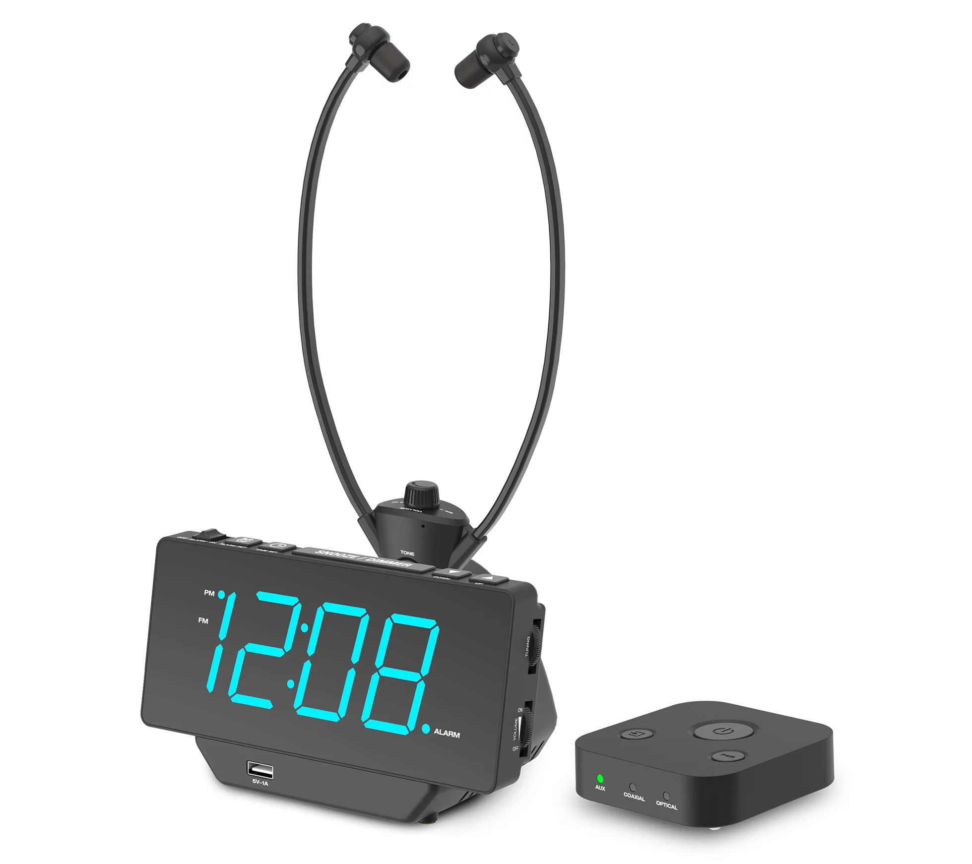 Acoustic Research MySound Elite TV Headset and Alarm Clock