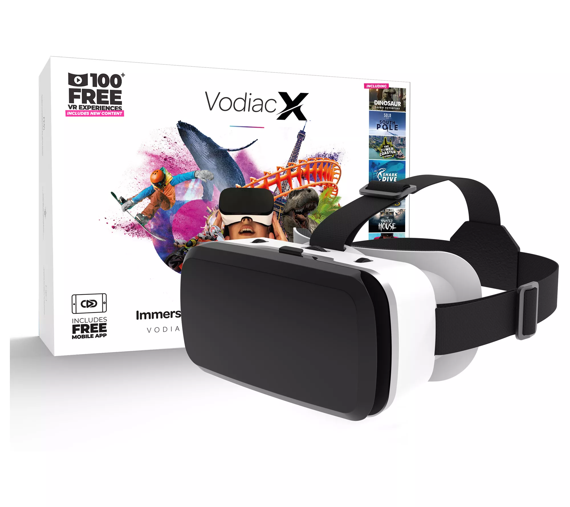 Vodiac X VR Headset for Smartphone with 100 Experiences