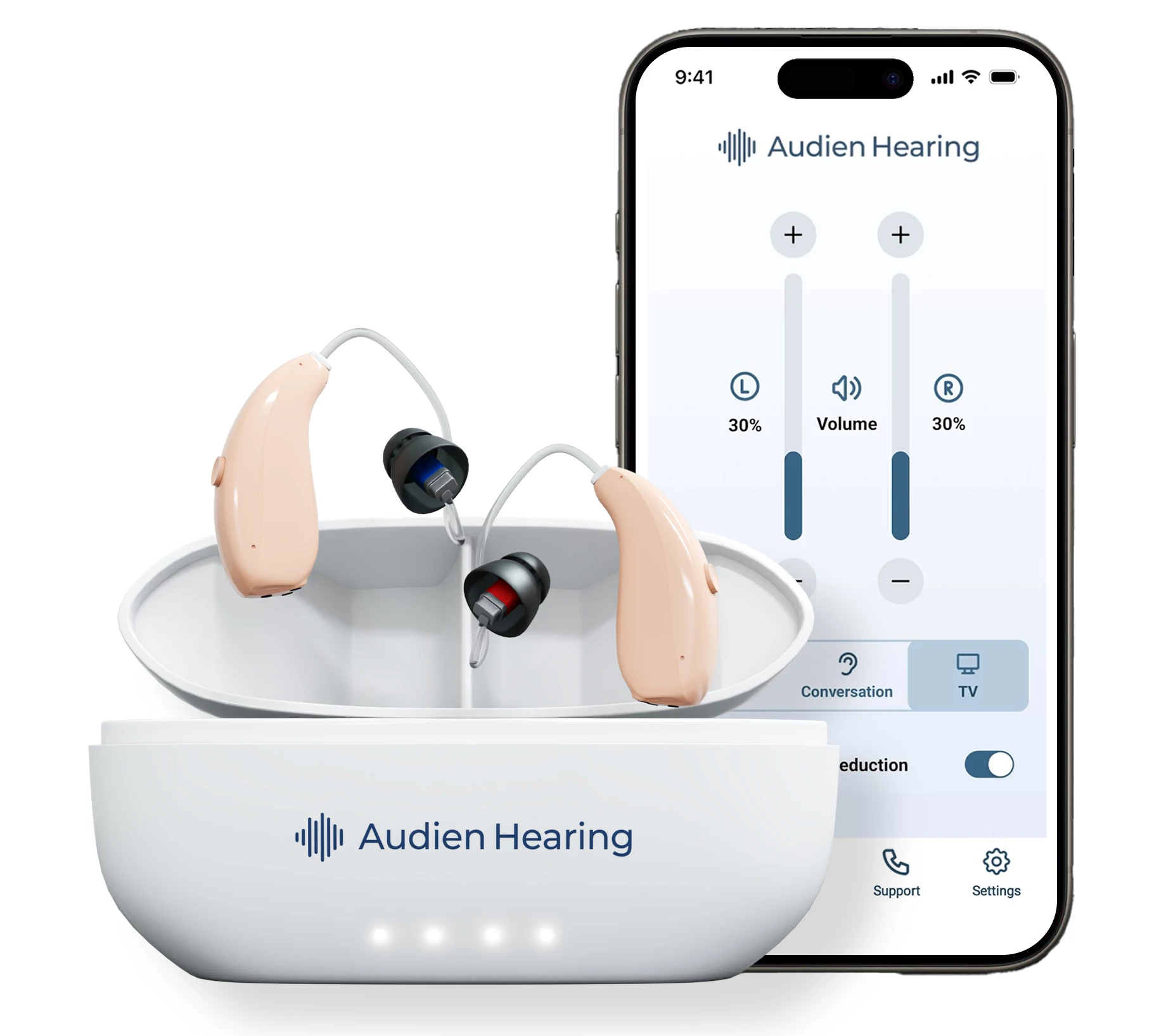 Audien ION PRO Behind the Ear OTC Hearing Aid Bluetooth