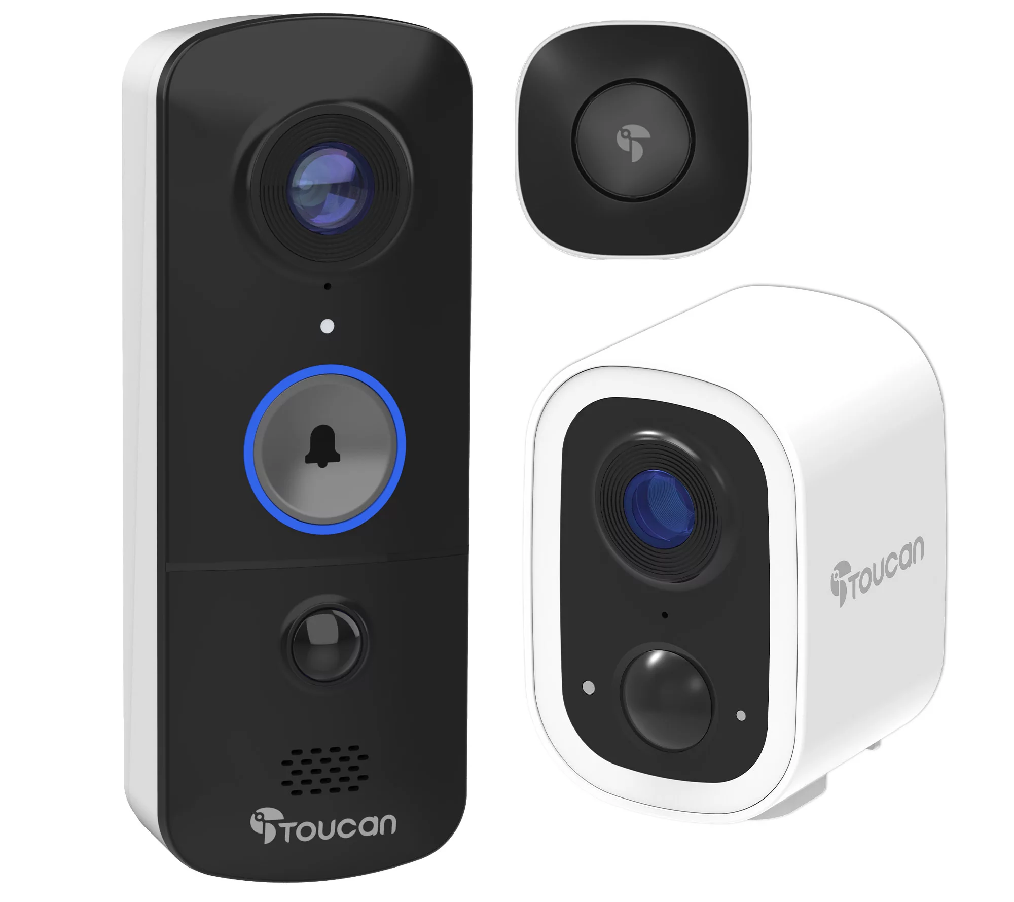 Toucan Wireless Video Doorbell V3 w/ Chime & 2K S4 Security Camera Bundle