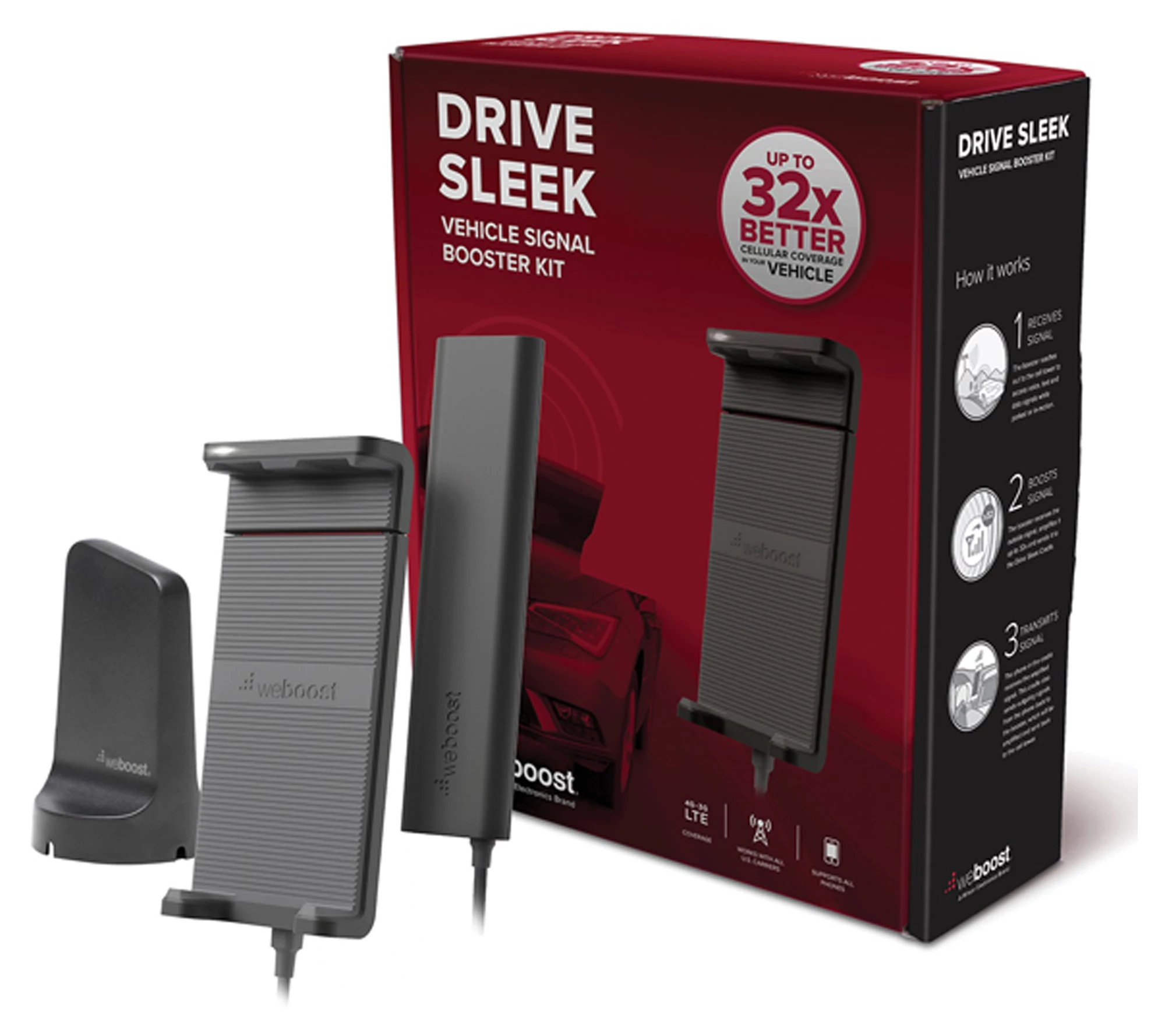 weBoost Drive Sleek 4G In-Vehicle Signal Booster Kit