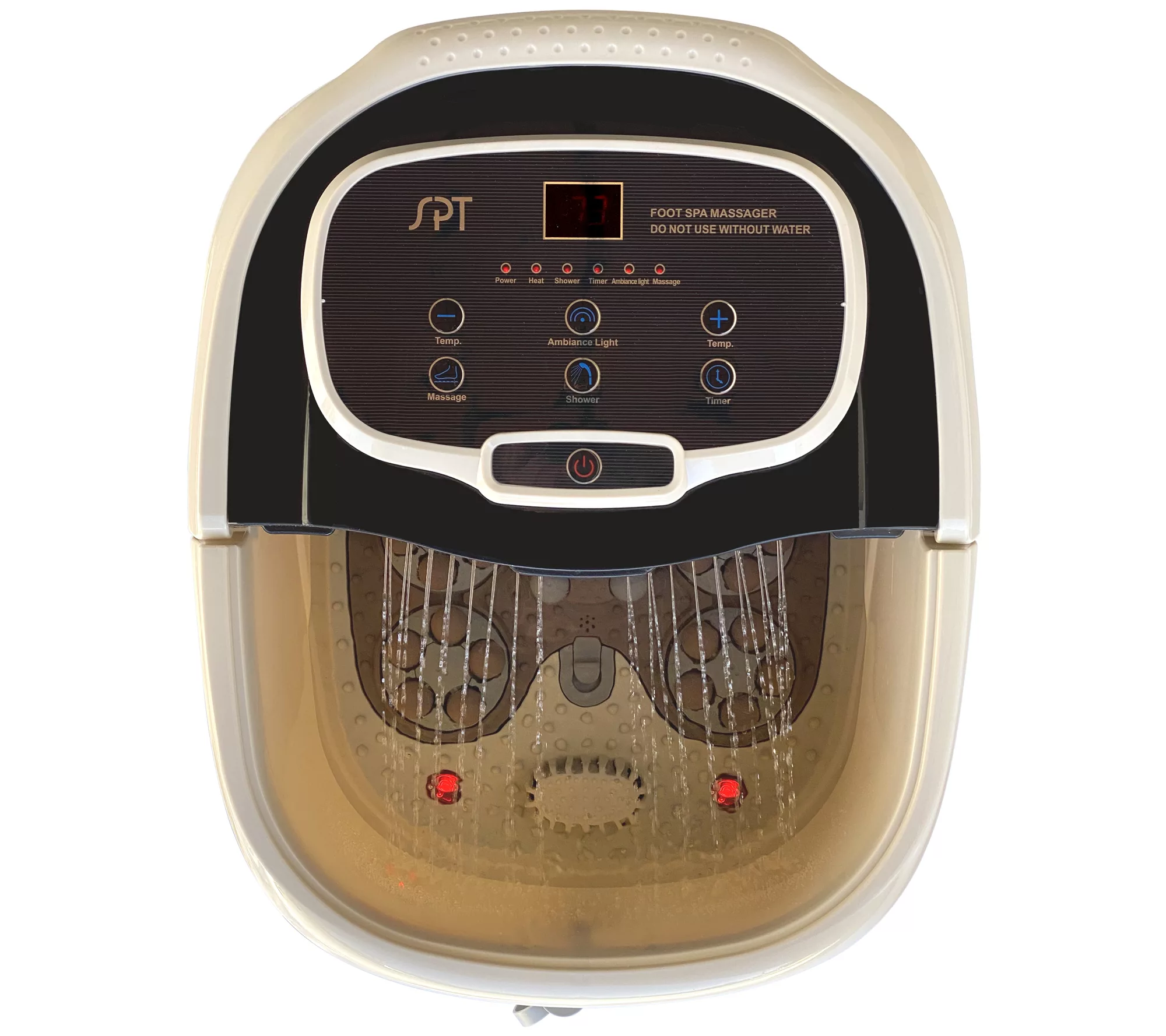 SPT Foot Spa Bath Massager w/ Motorized rollers