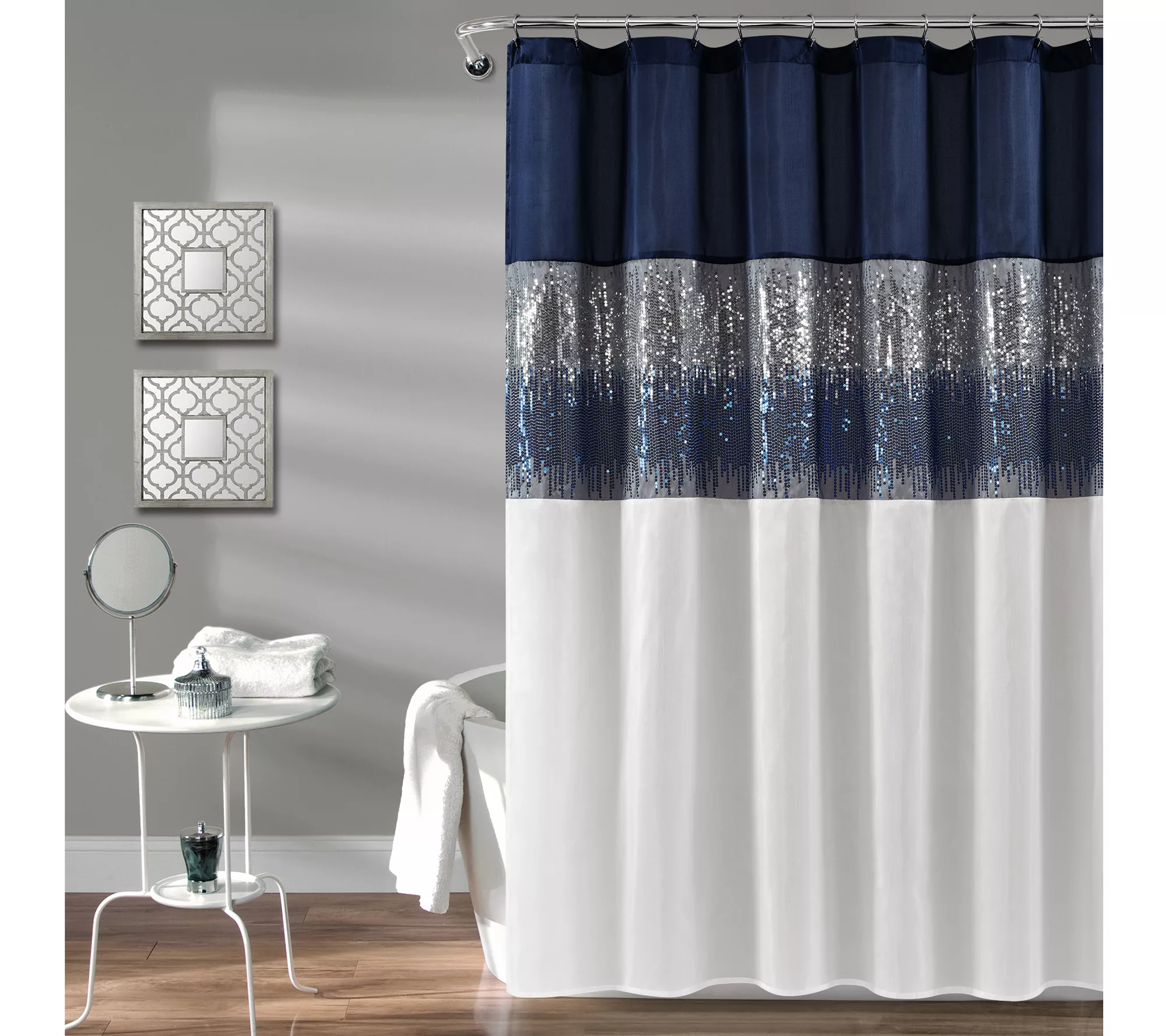 Night Sky Shower Curtain 72" x 78" by Lush Decor