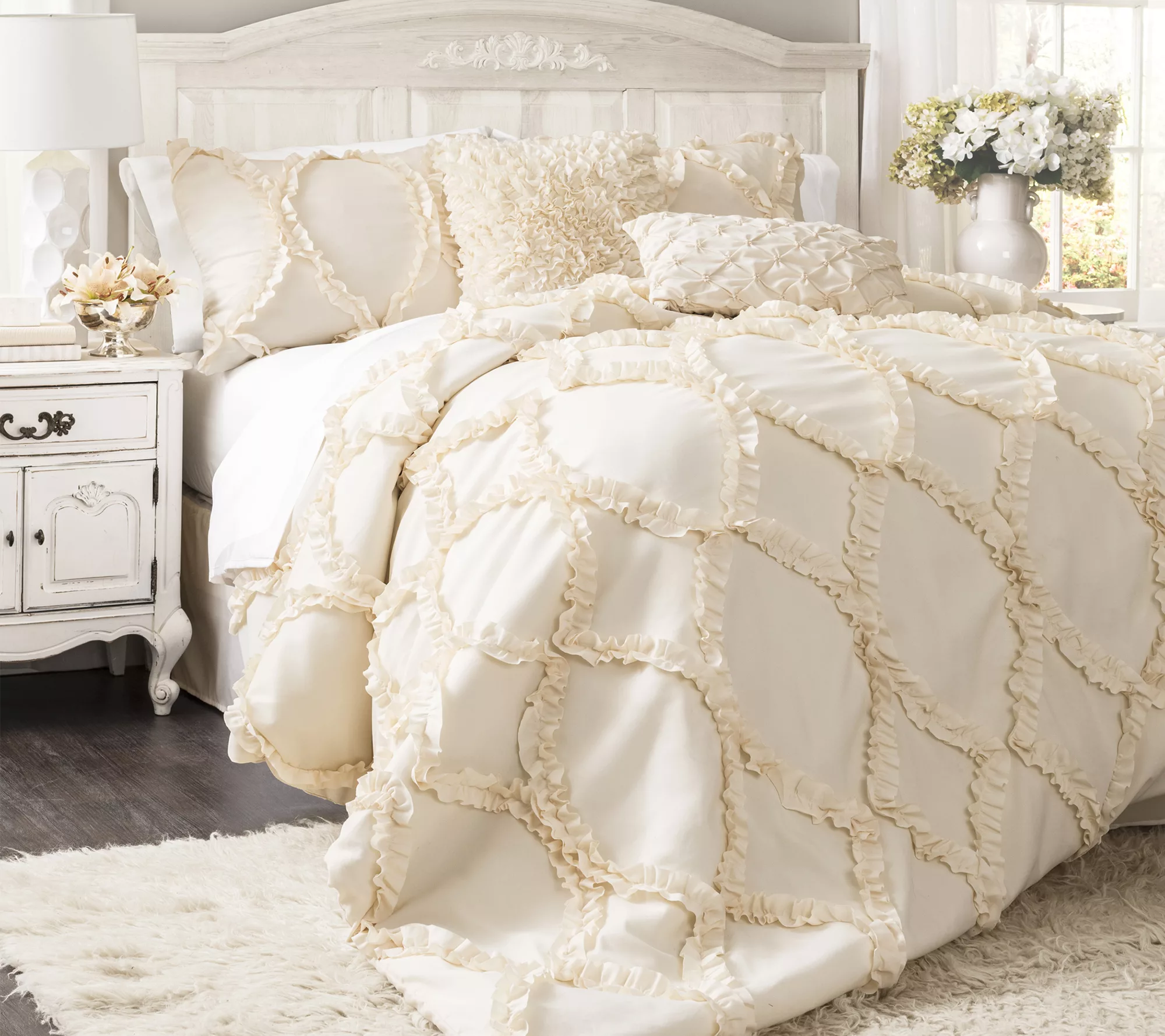 Avon 3-Piece Queen Comforter Set by Lush Decor