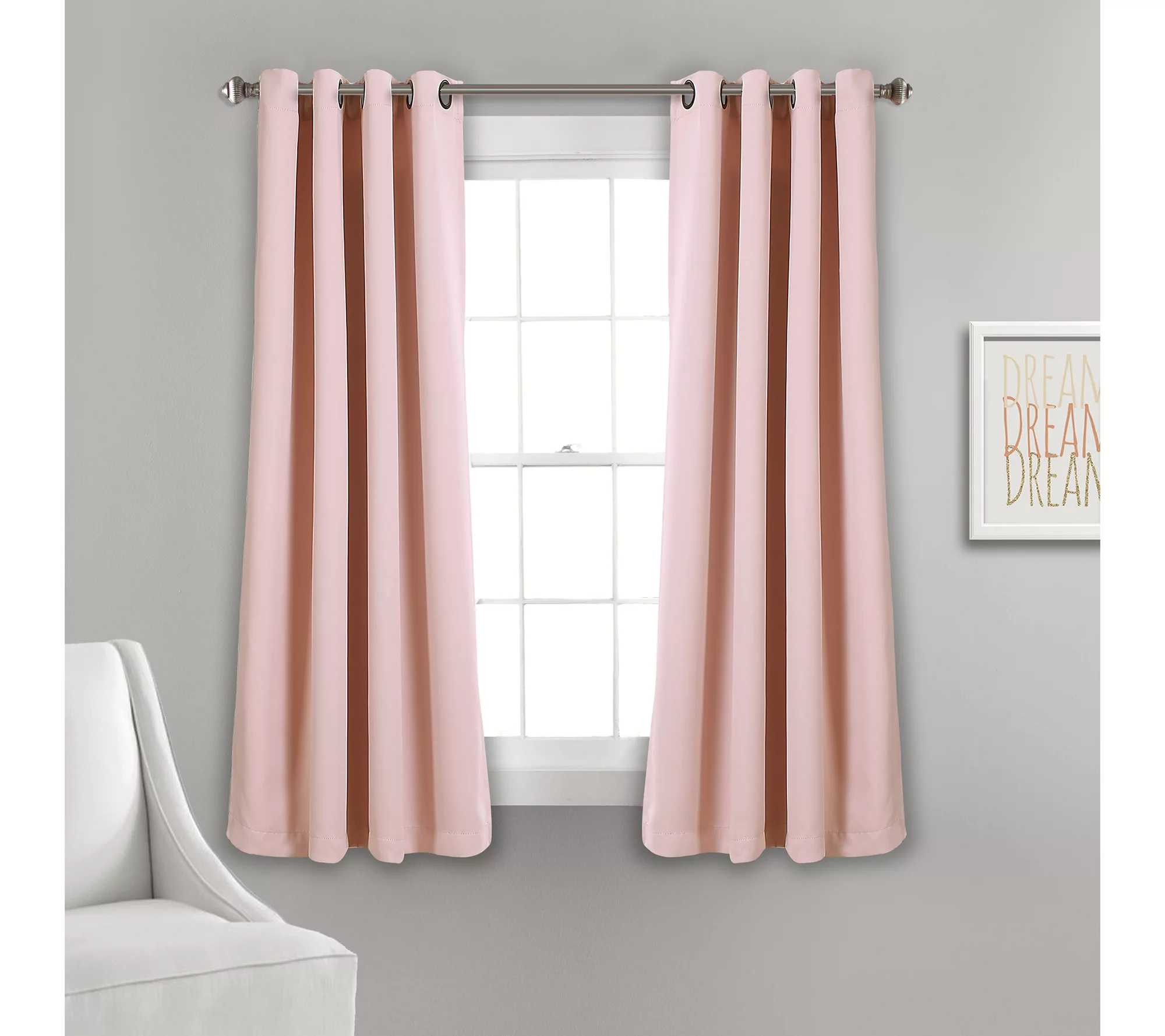 Grommet Blackout 52" x 63" Window Curtains by Lush Decor