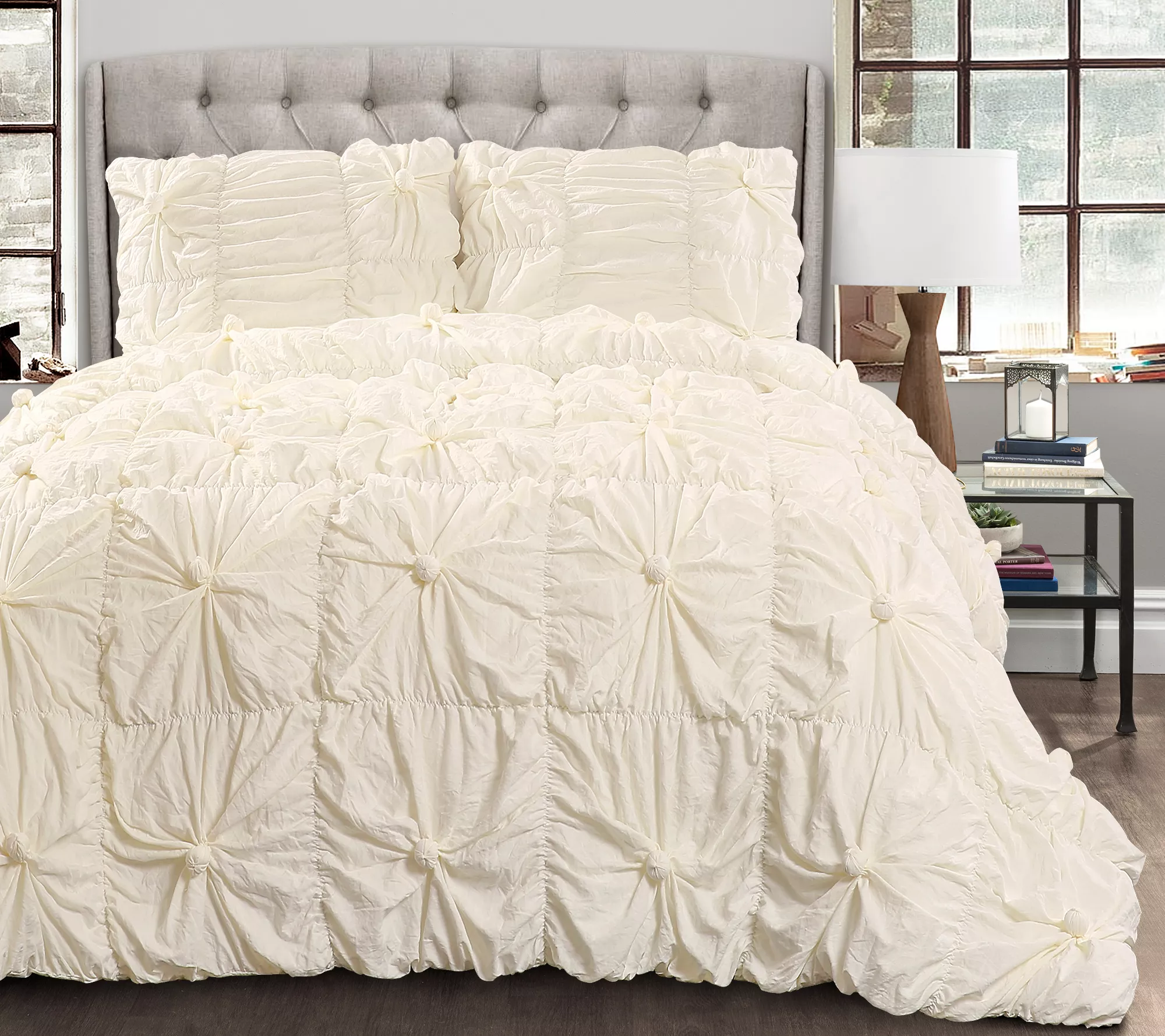 Bella 3-Piece Full/Queen Comforter Set by LushDecor