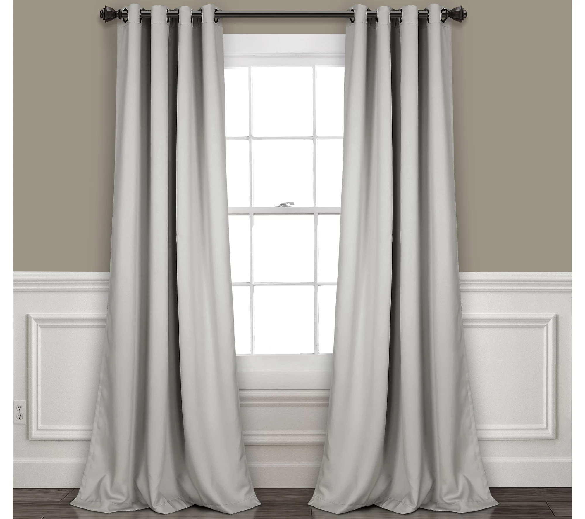 Grommet Blackout 52" x 108" Window Curtains byLush Decor