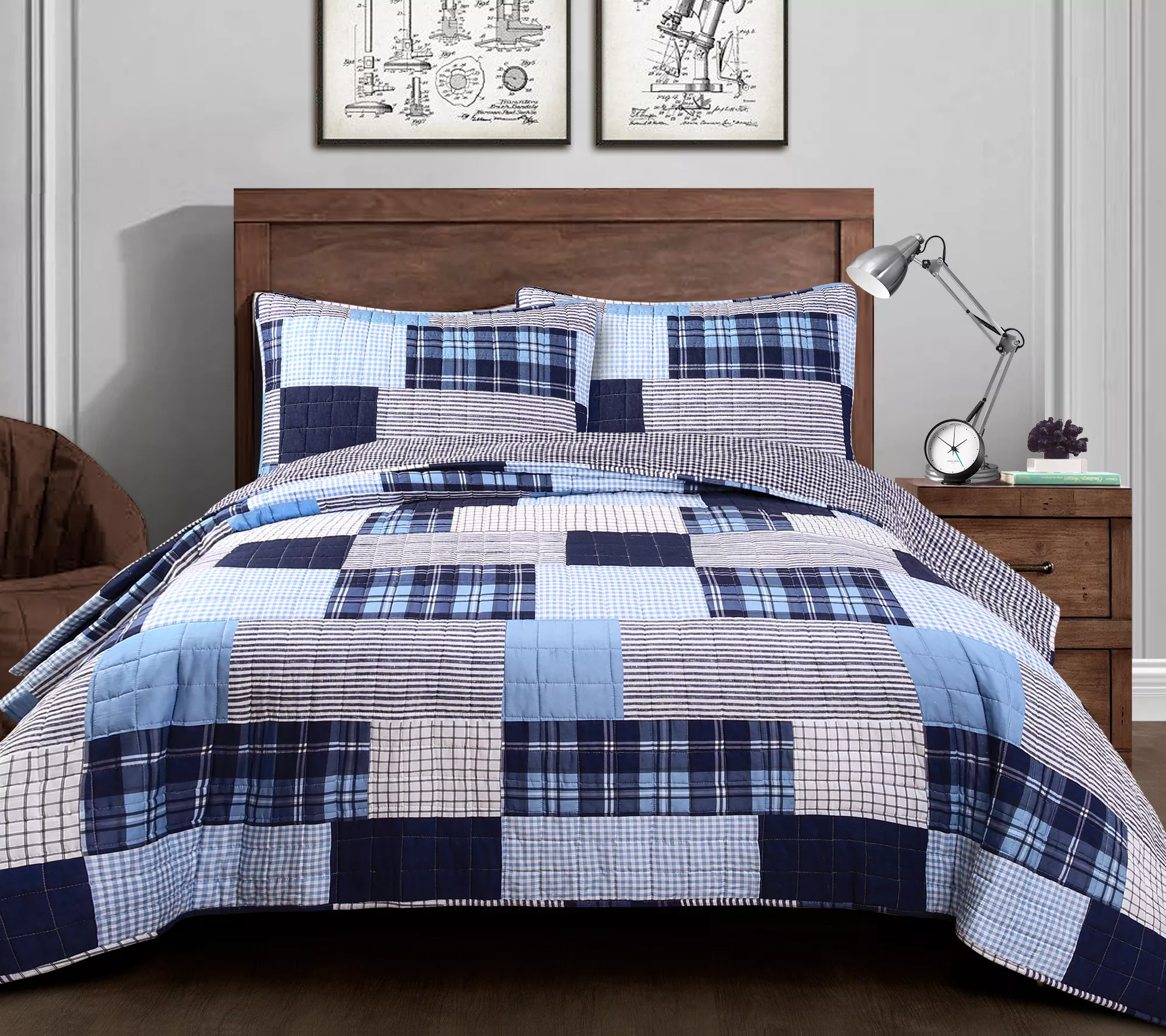 Greenville 3-Piece Full/Queen Quilt Set by LushDecor