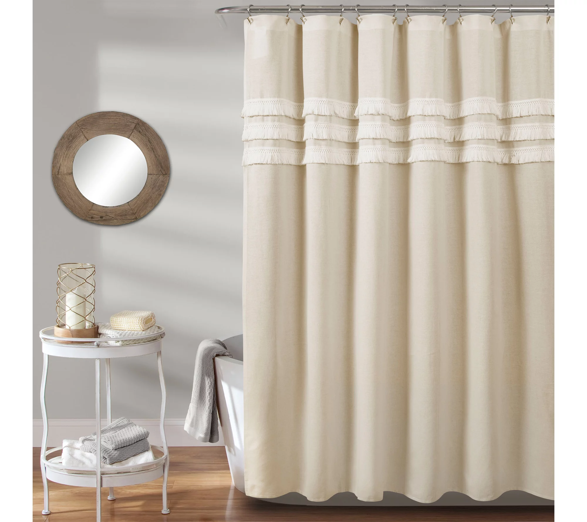 Ciel Tassel 72" x 72" Shower Curtain by Lush Decor