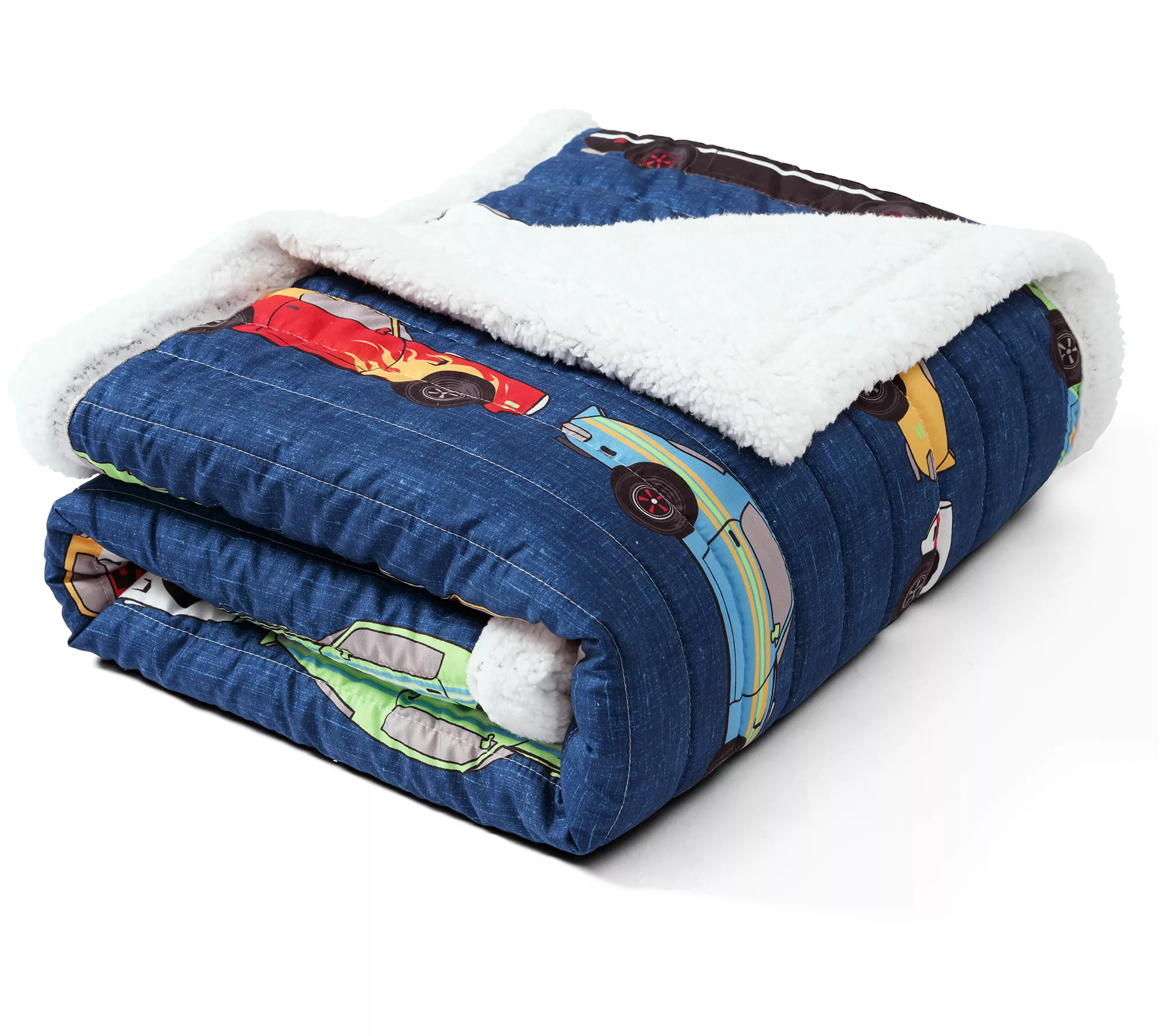 Race Cars Sherpa Throw by Lush Decor