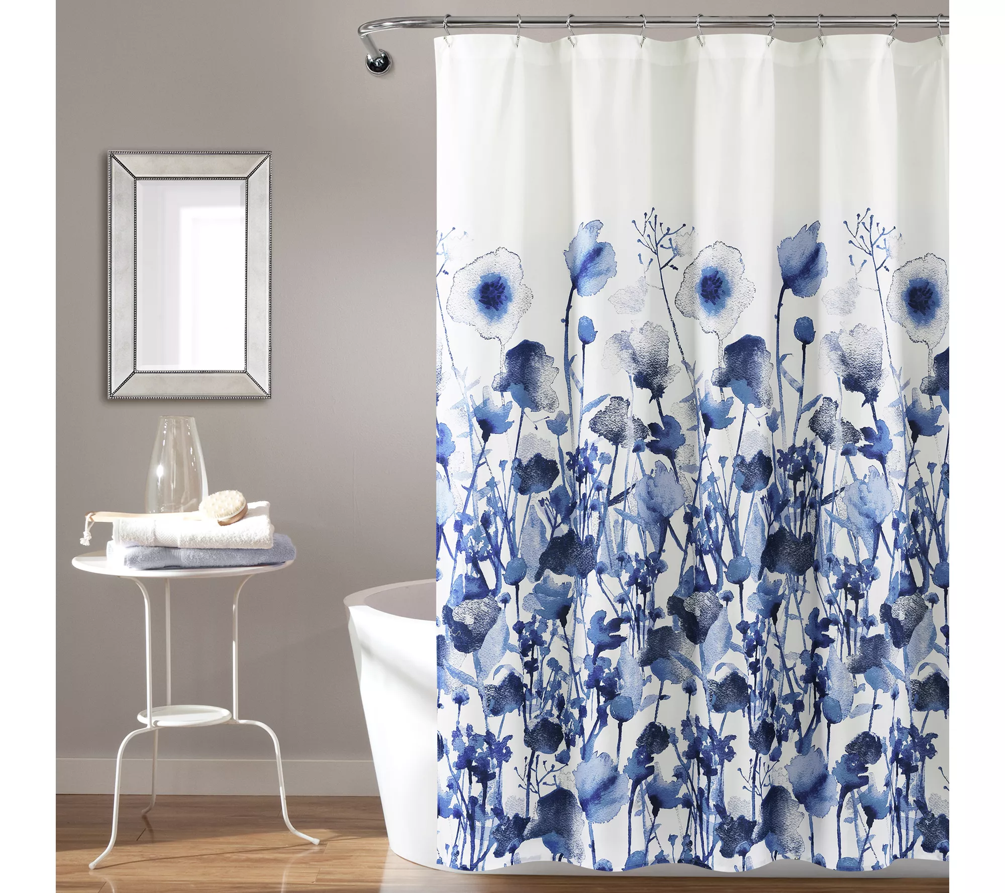 Zuri Flora 72" x 72" Shower Curtain by Lush Decor