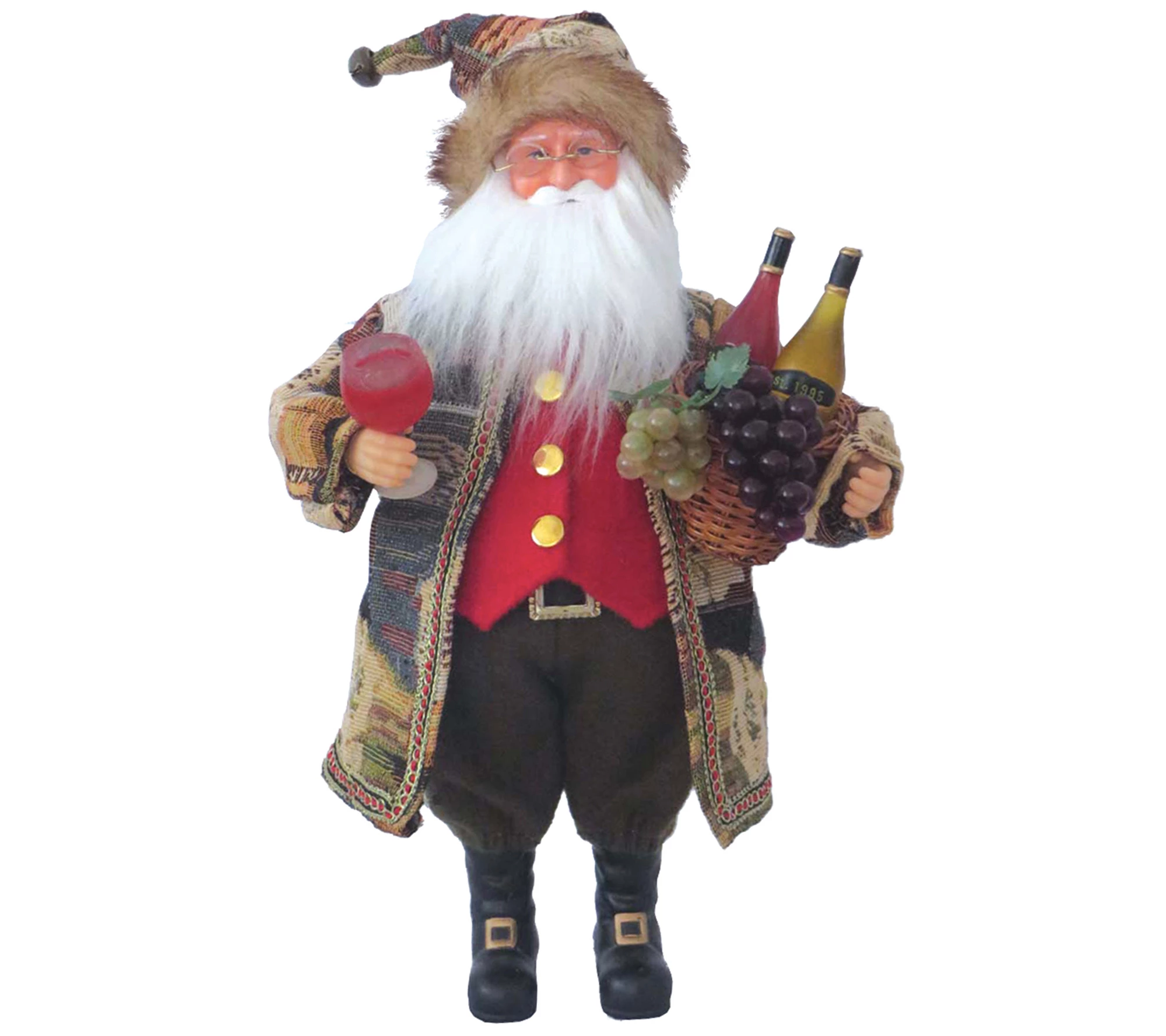 15" Wine Tasting Santa by Santa's Workshop