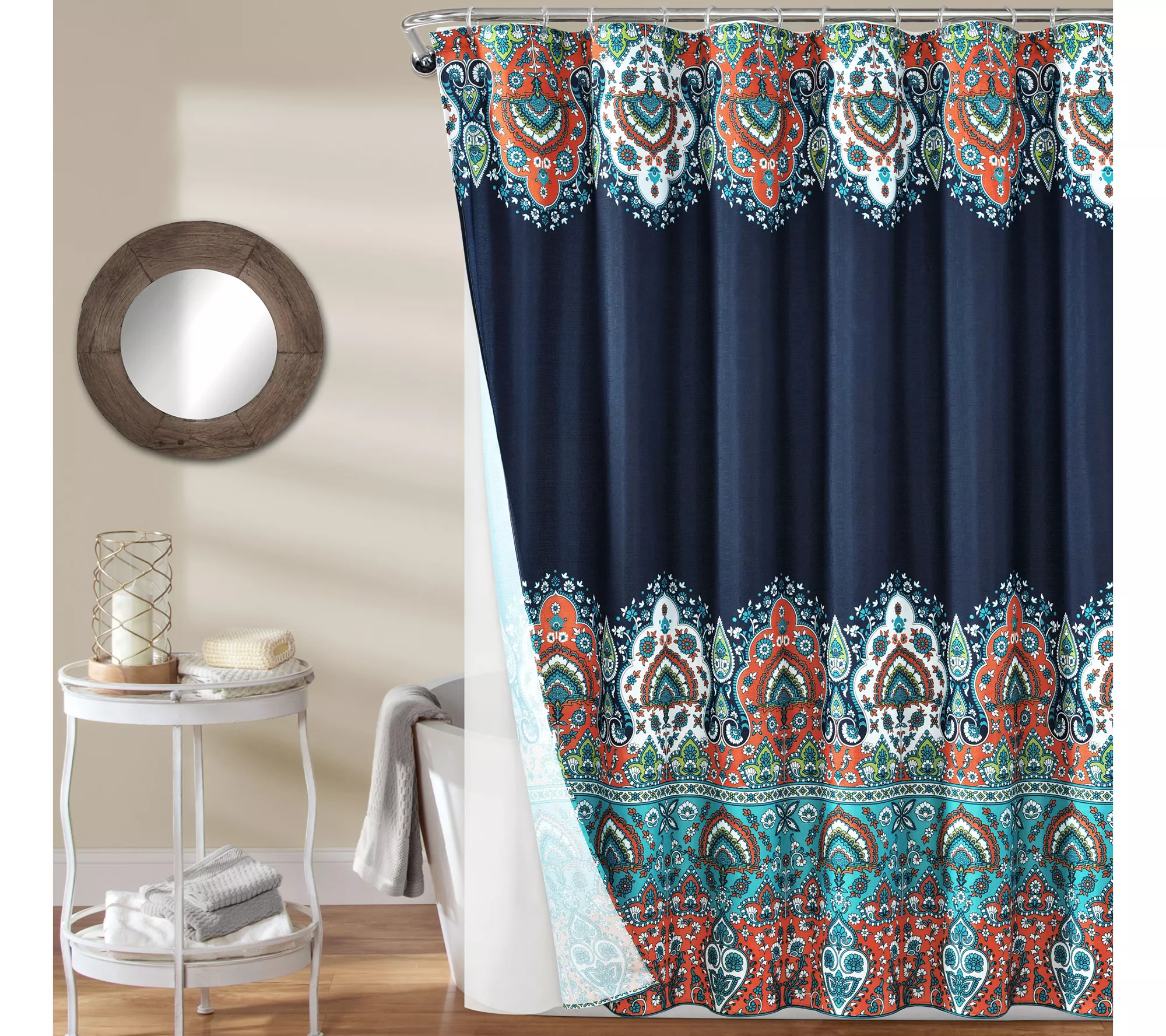 Bohemian Meadow 72" x 72" Shower Curtain 14-Piece Set