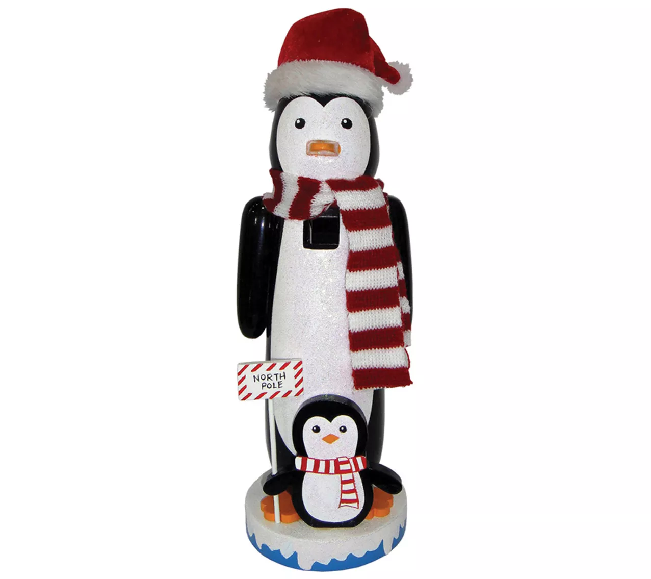 14" North Pole Penguin Nutcracker by Santa's Workshop