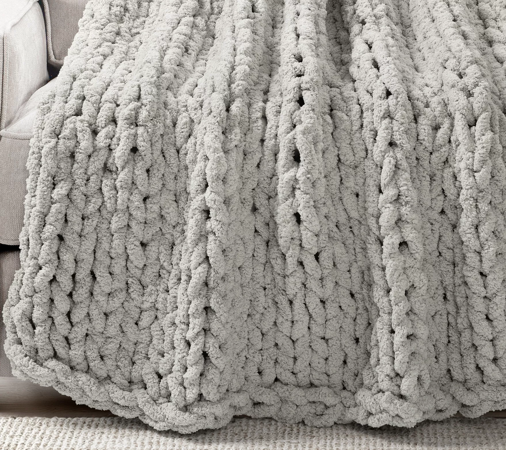 Hygge Ultra Chunky Knit 40" x 72" by Lush Decor