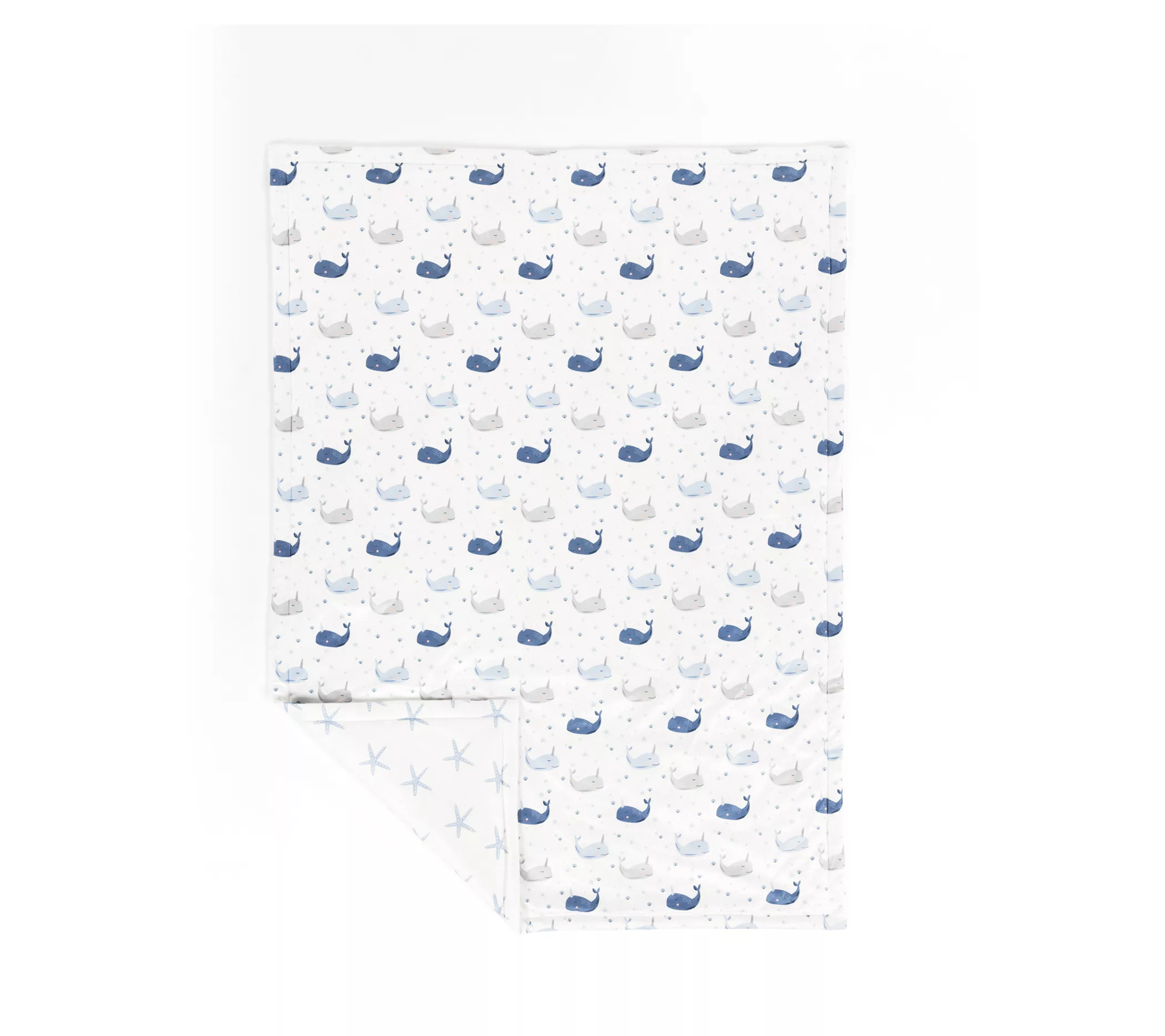 Narwhal Starfish Reversible Oversized Blanket b y Lush Decor