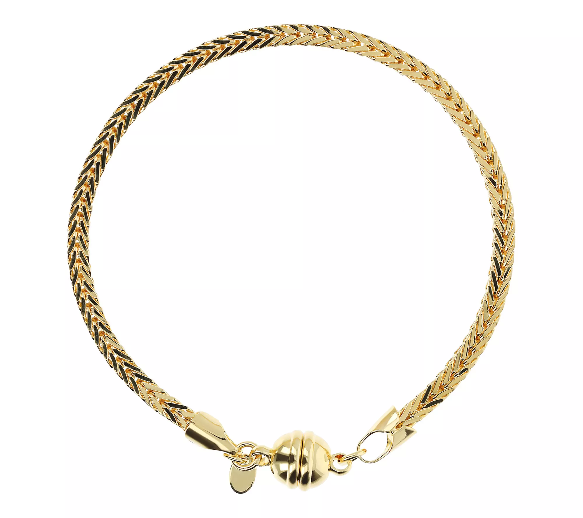 David Markstein Bronze Magnet Closure Spiga Chain Bracelet