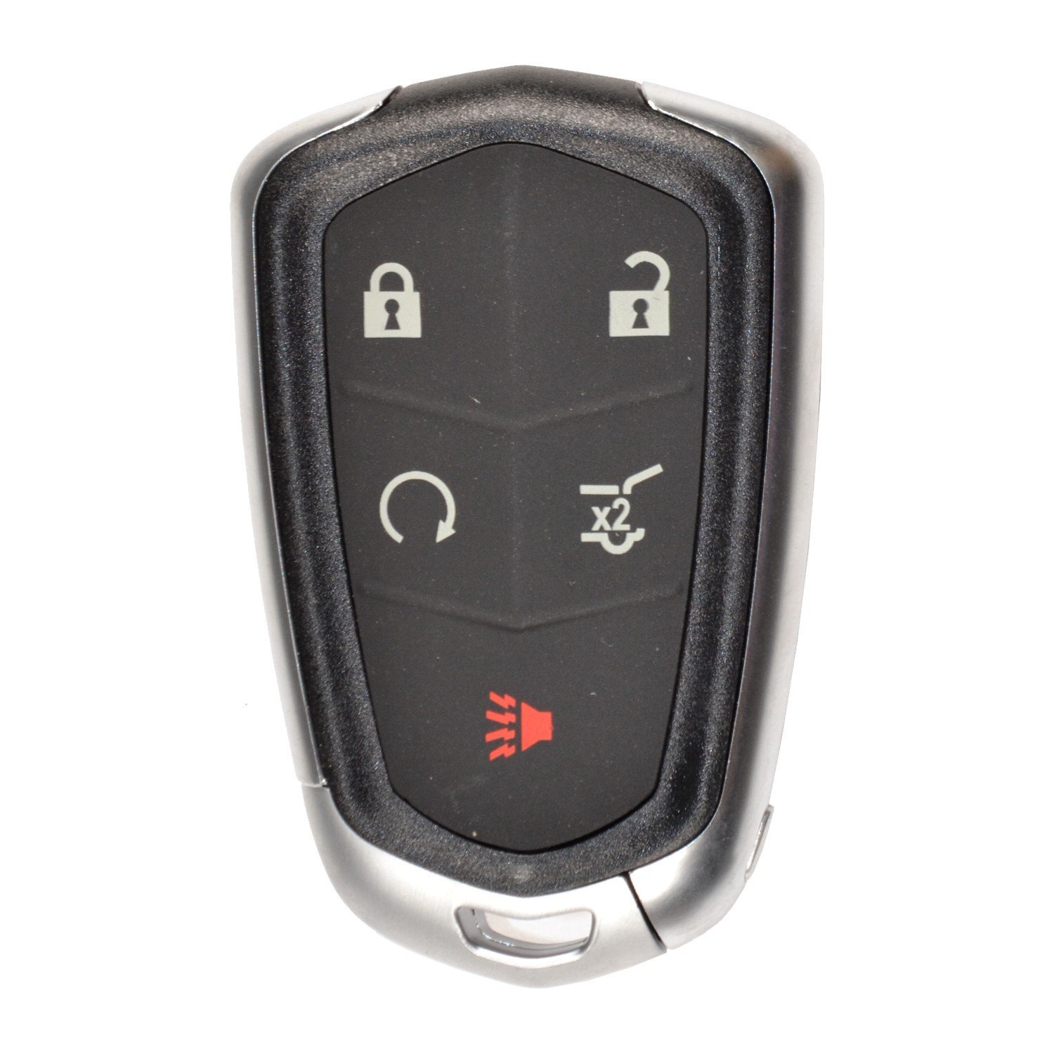 HQRP 2-Pack Remote Key Fob Shell Case Keyless Entry w/5 Buttons for Cadillac XTS 2014 2015 2016; XT5 2017