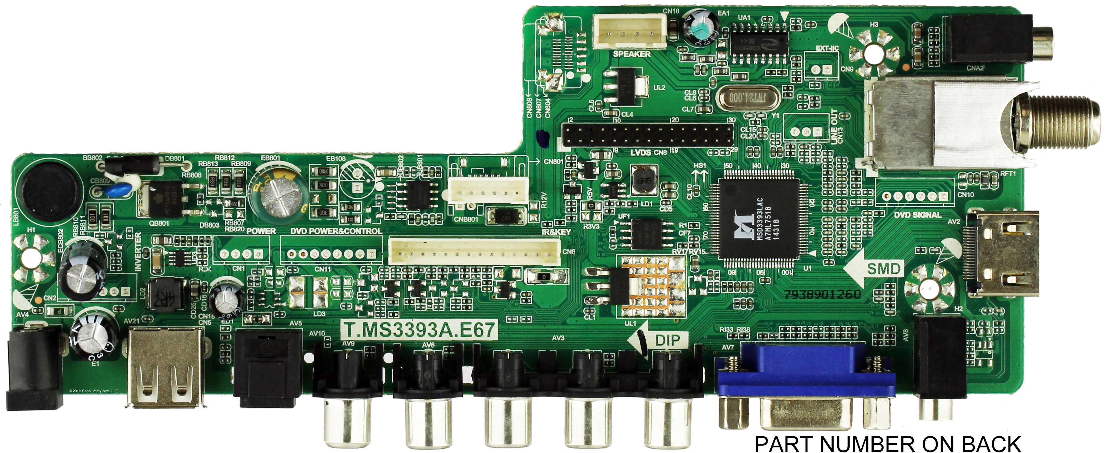 Element Main Board 22002C0002T-75 for ELEFT195 (SN beginning with A1400)