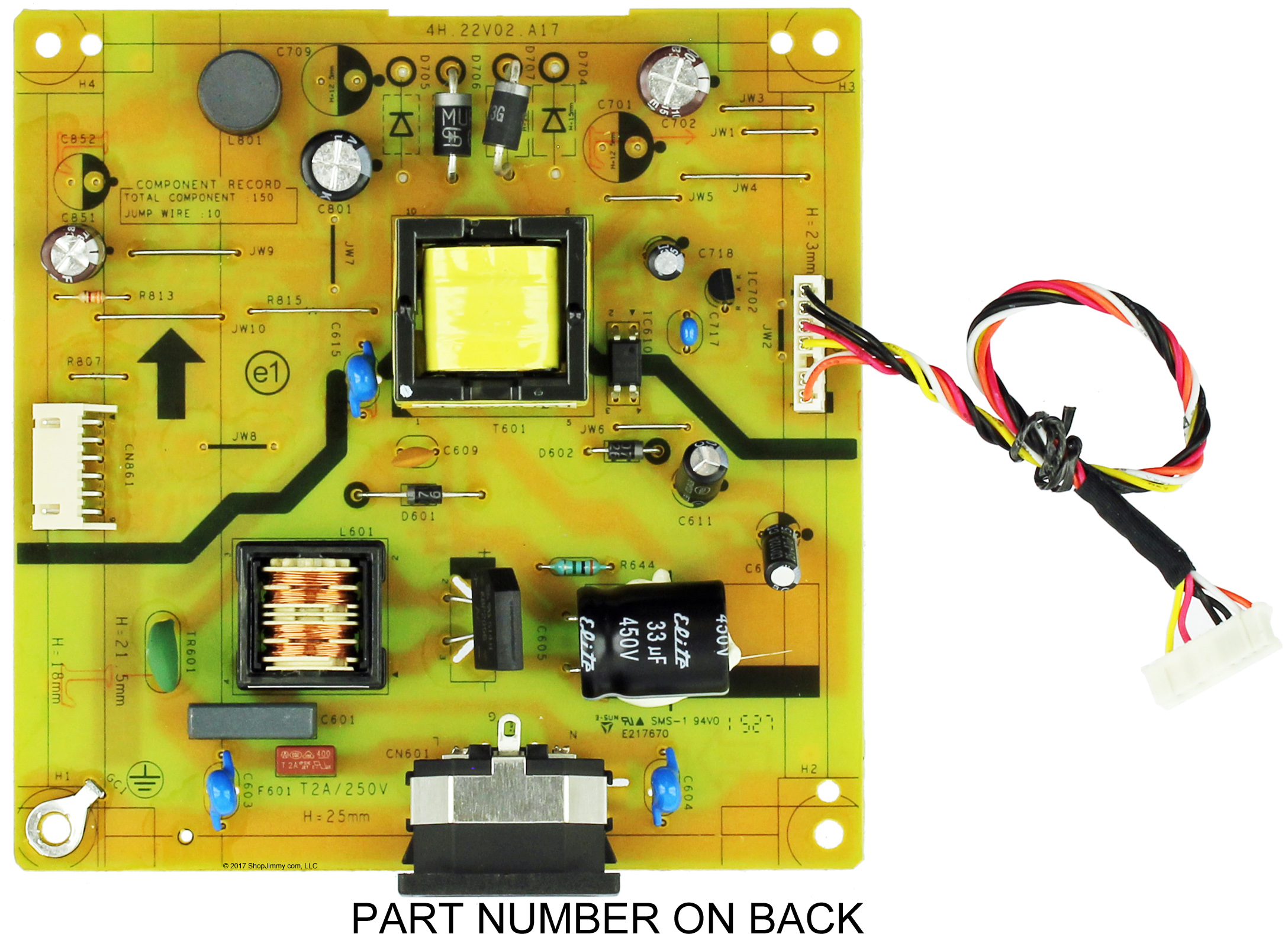 Acer 5E.22T02.002Power Supply / Backlight Inverter for V206HQ LED Monitor