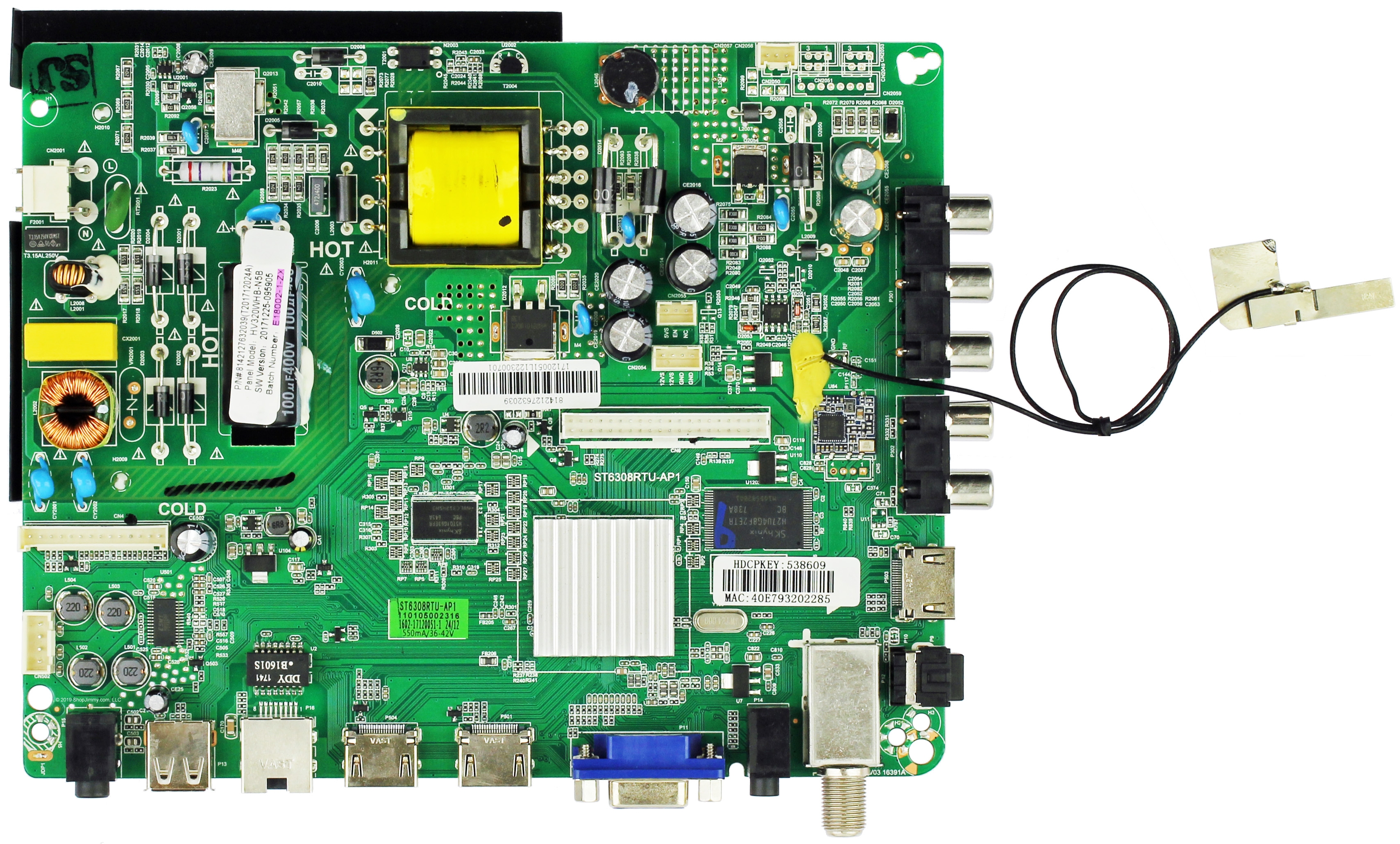 Element E18002-1-ZX Main Board / Power Supply for ELST3216H