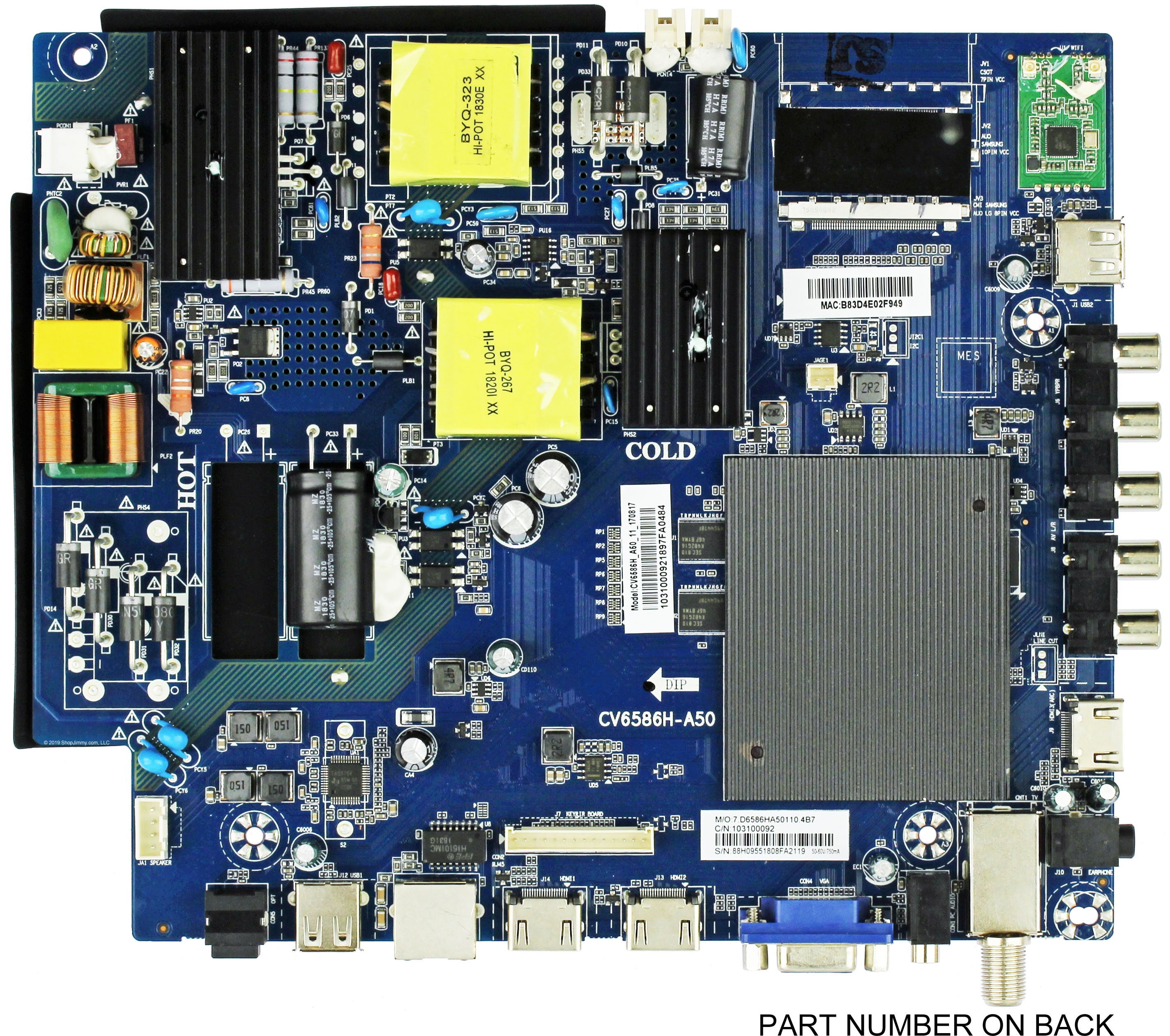 Element E18137-1-SY Main Board for E4SFT5017 (J8C9M Serial)