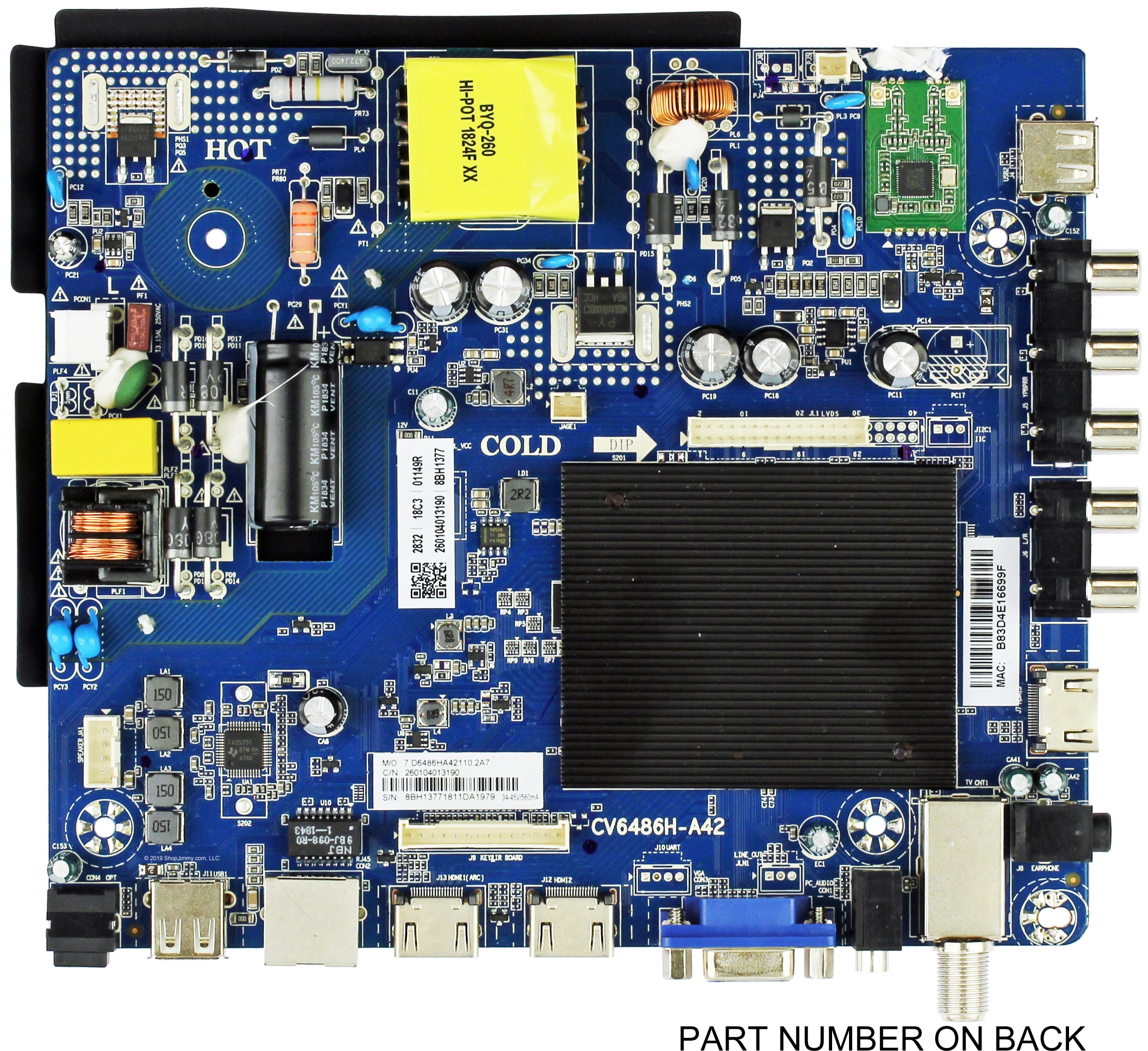 Element E18179-HK Main Board / Power Supply for ELST3216H (P8Q0M Serial)