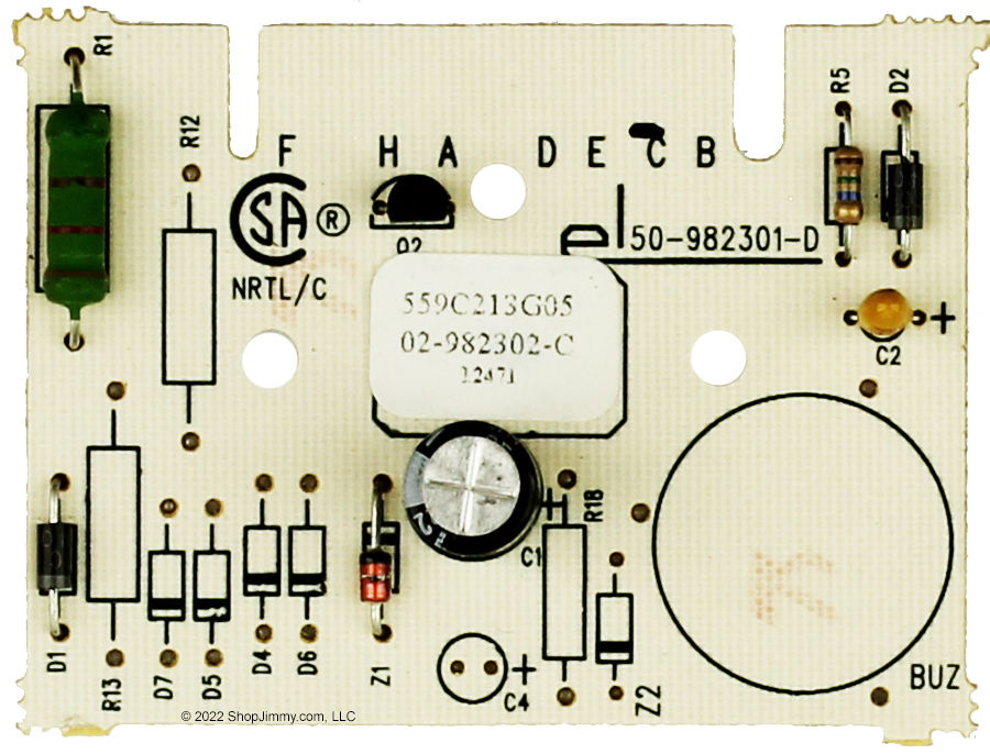 GE Dryer WE04X10103 559C213G05 Dampness Sensor Control Board - No Buzzer