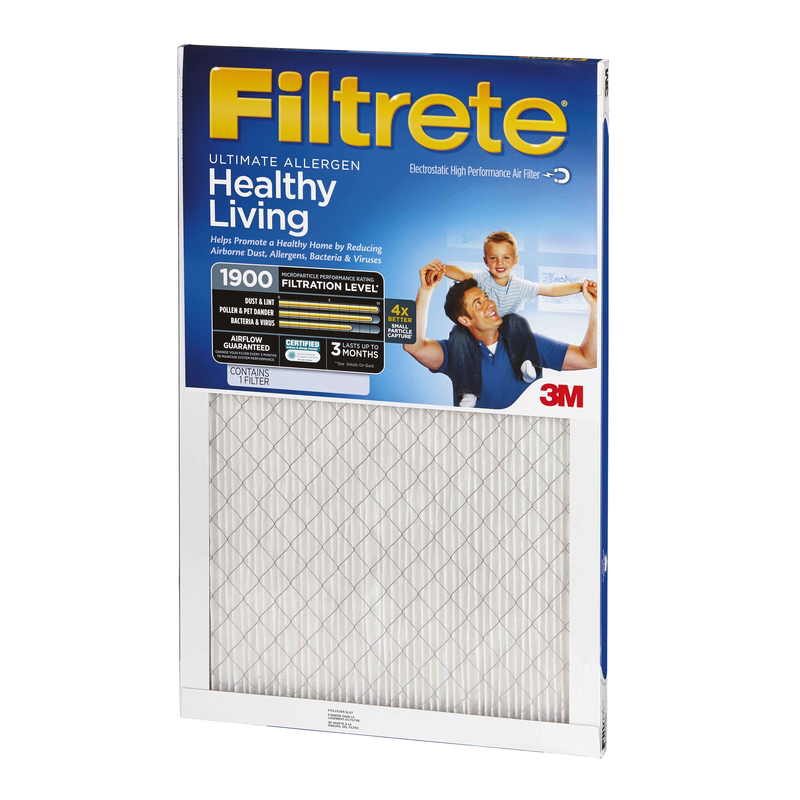 3M Filtrete 20 in. W X 24 in. H X 1 in. D Fiberglass 13 MERV Pleated Allergen Air Filter 1 pk