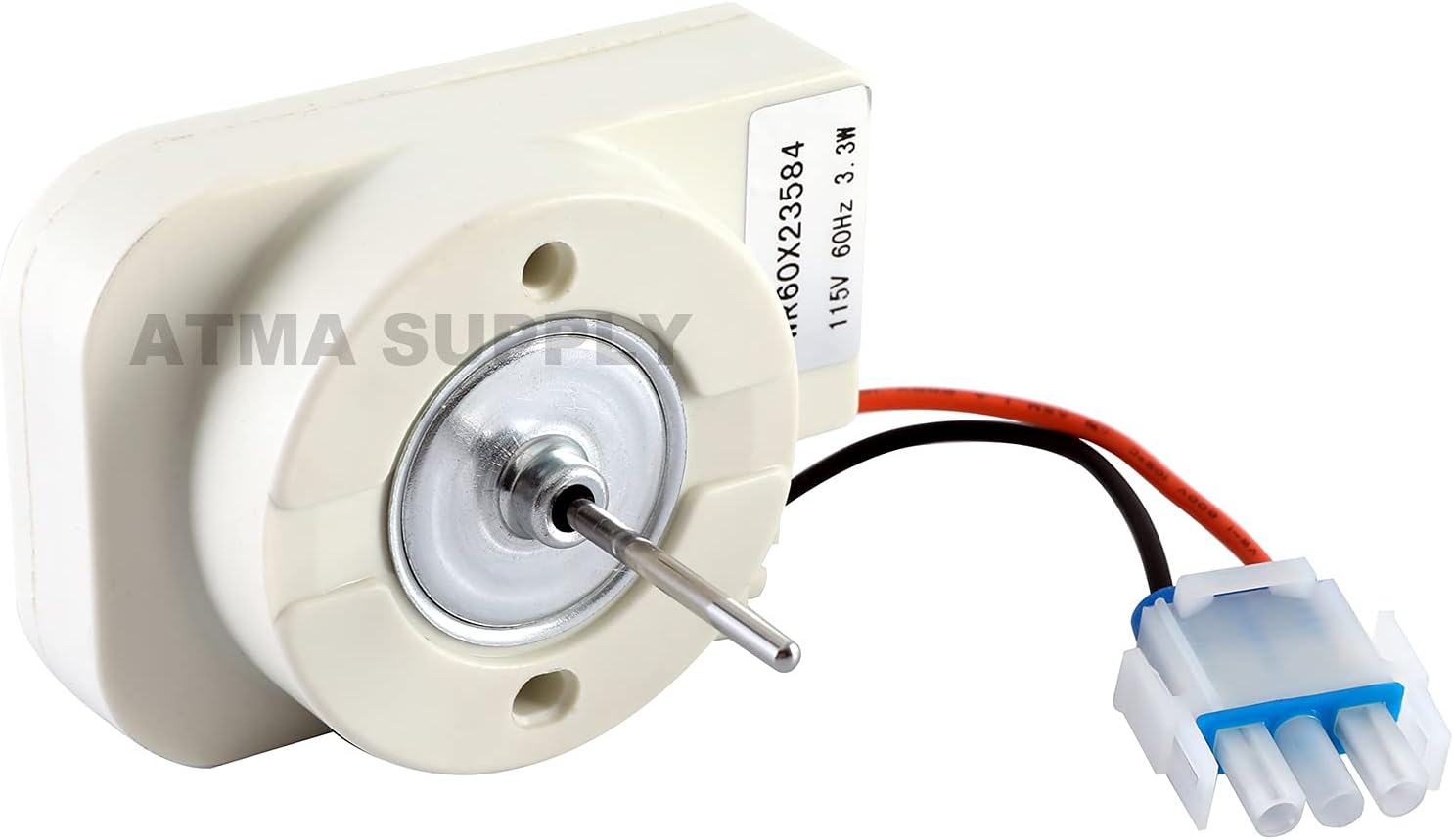 ATMA SUPPLY WR60X23584 Evaporator Fan Motor Compatible with GE Refrigerator-Replaces PS10063450 WR60X10141 AP5955766 WR60X10346 WR60X10045