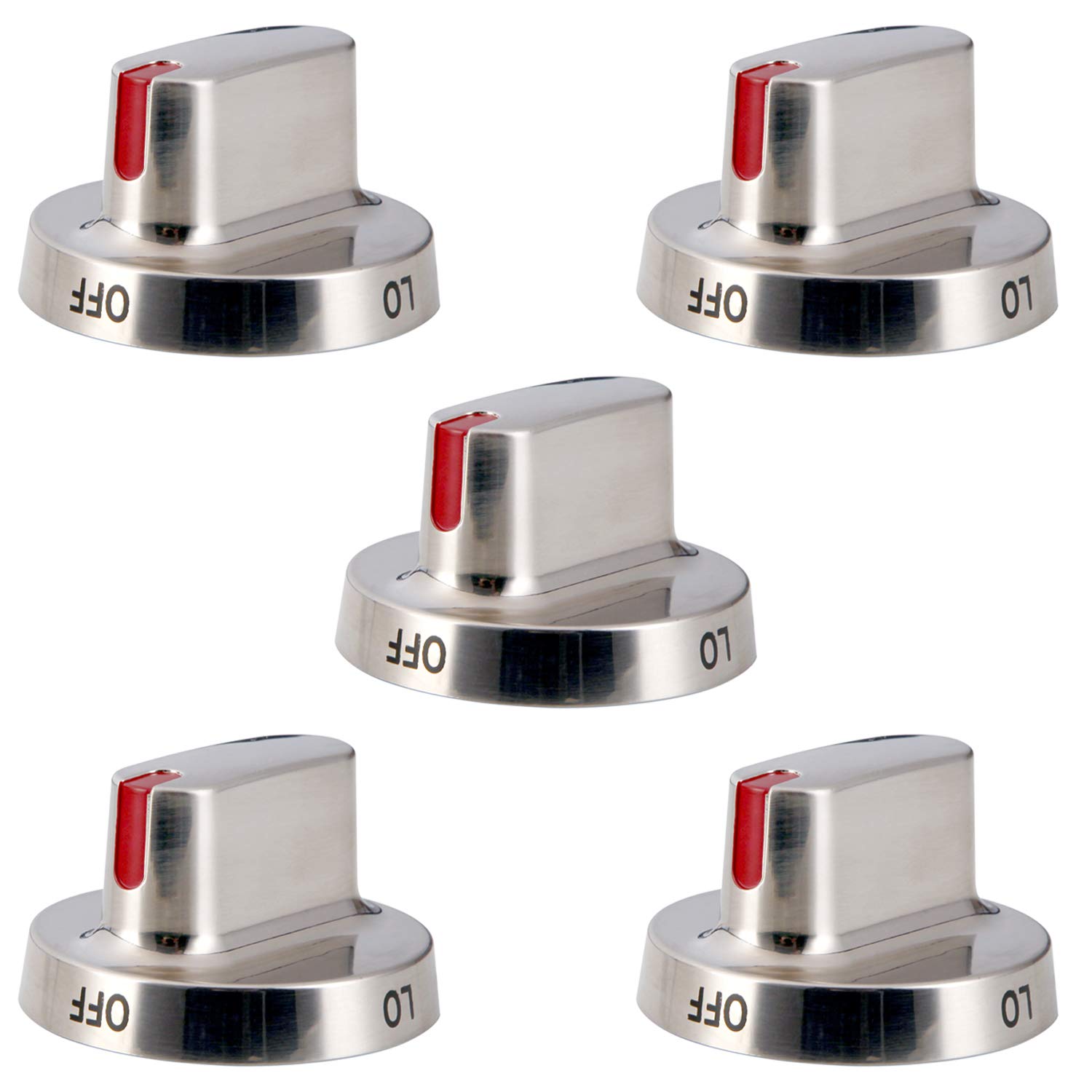 Azdele Upgrade 5pcs DG64-00472A Stove Knob Replace DG64-00473A,DG64-00347A,DG64-00347B Samsung Stove Knob, Compatible with Samsung Oven