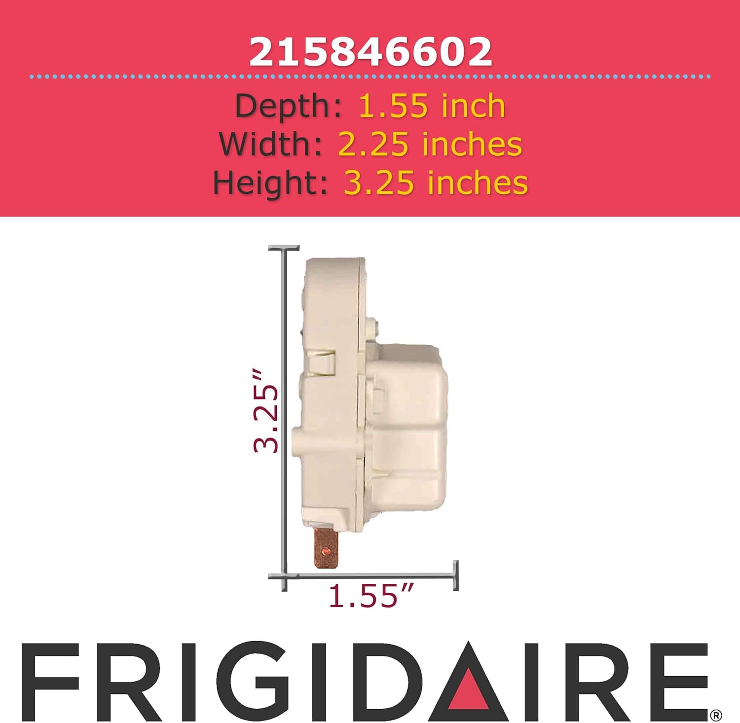 Frigidaire 215846602 Defrost Timer