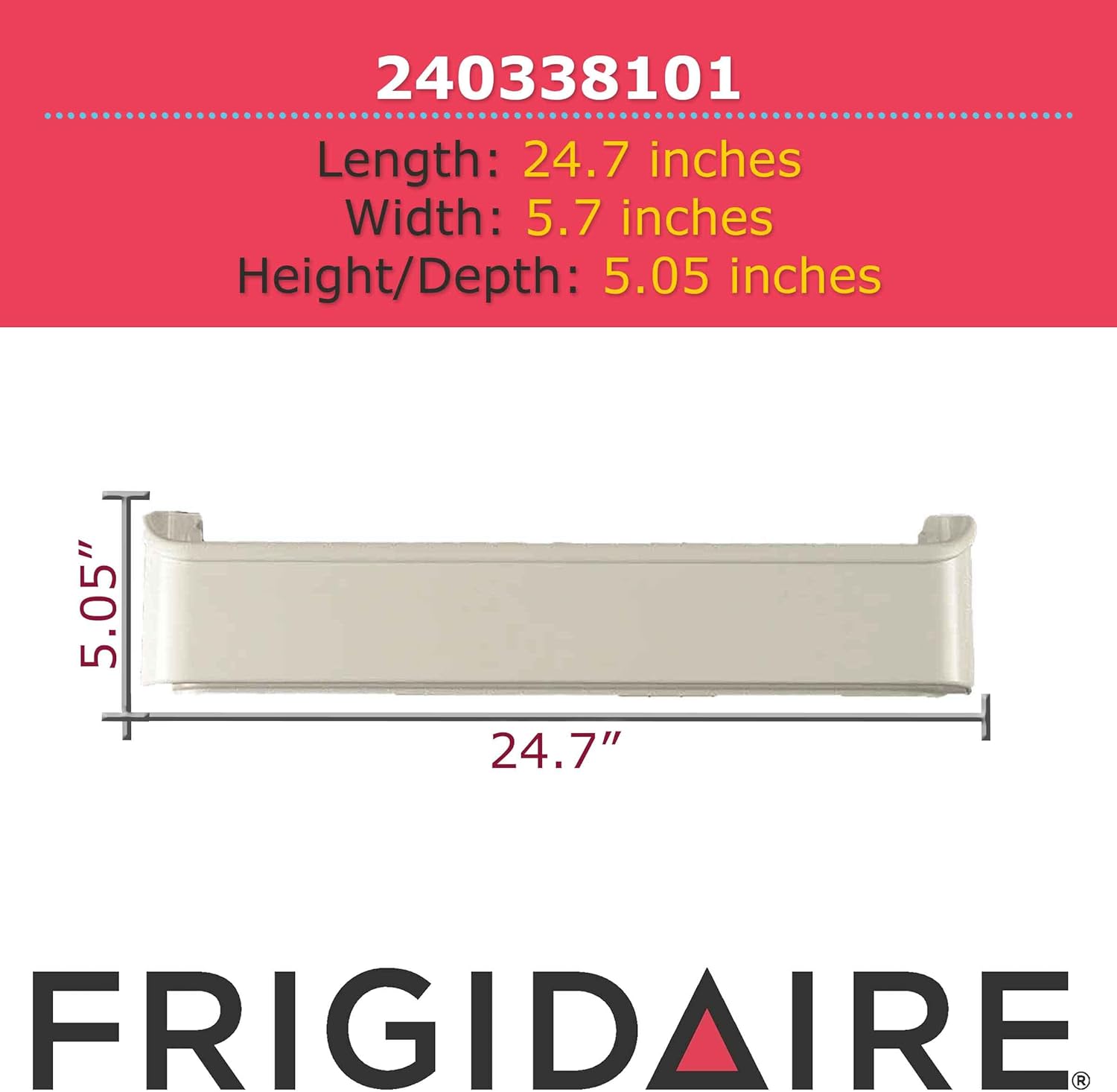 Frigidaire 240338101 Door Bin for Refrigerator