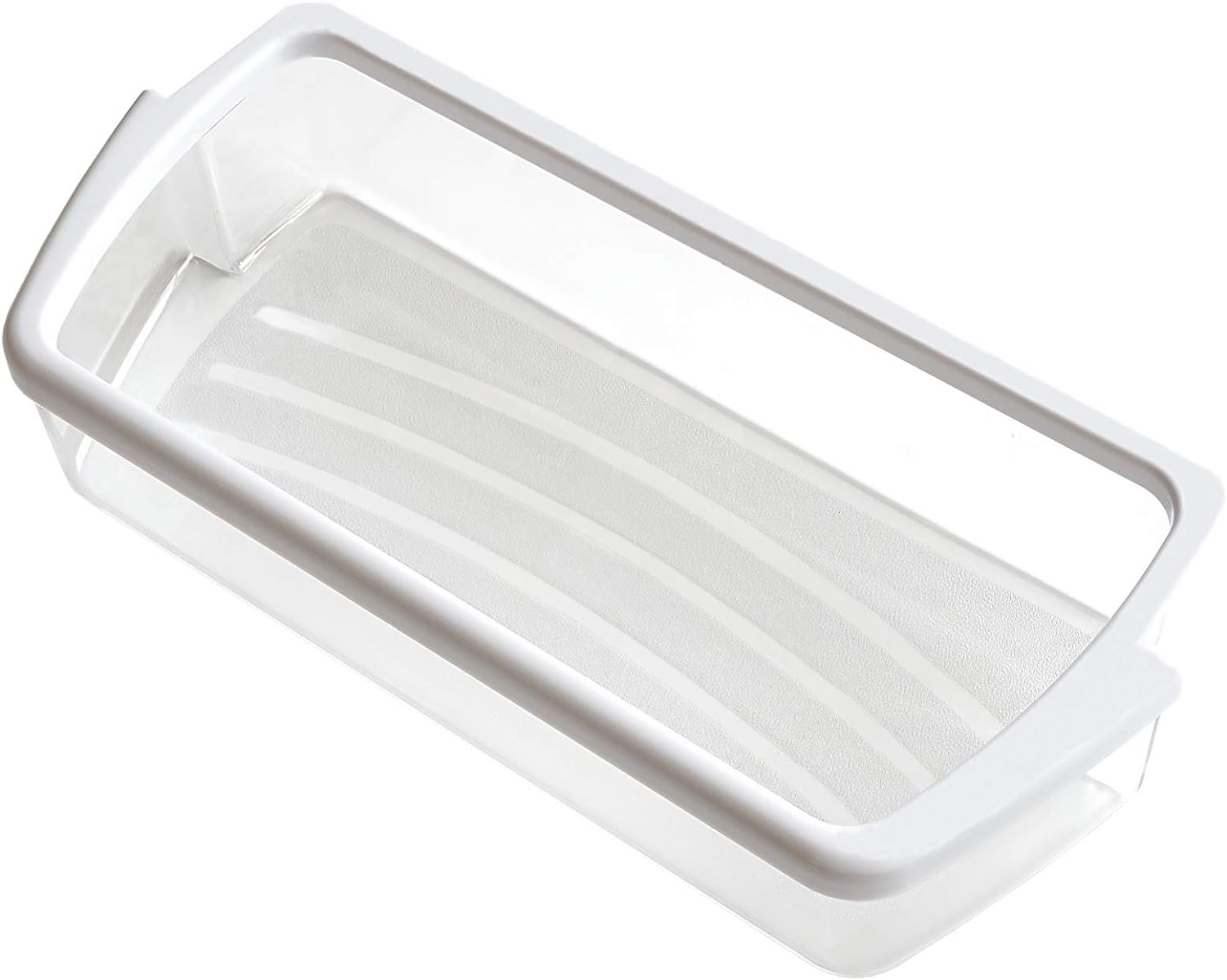 Ecumfy W10321304 Refrigerator Door Shelf Bin with White Band on Top Compatible with Whirlpool Refrigerator Replaces WPW10321304 AP6019