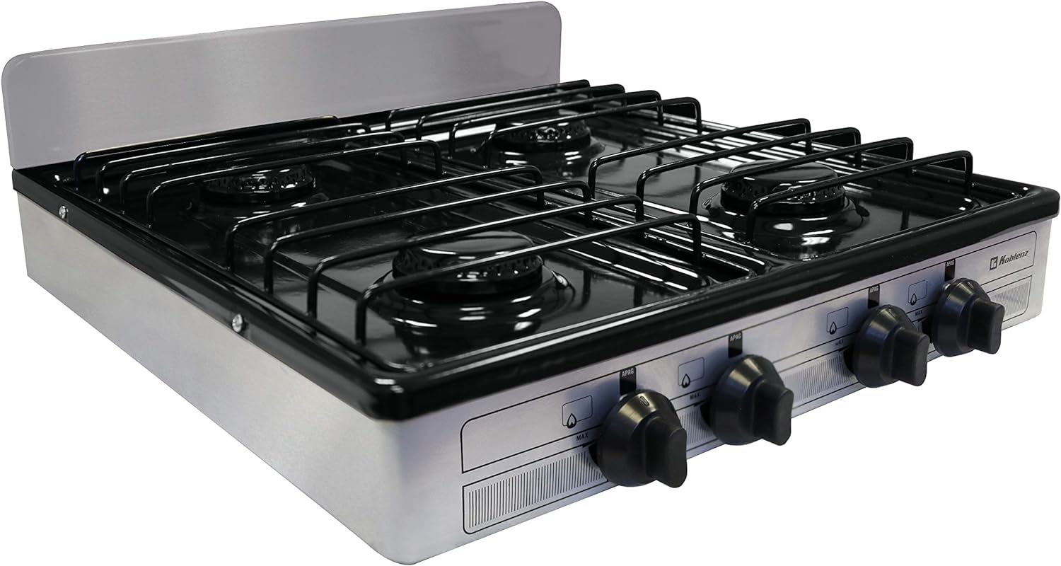 Koblenz PSK-400S 4-Burner Gas Stove, Silver