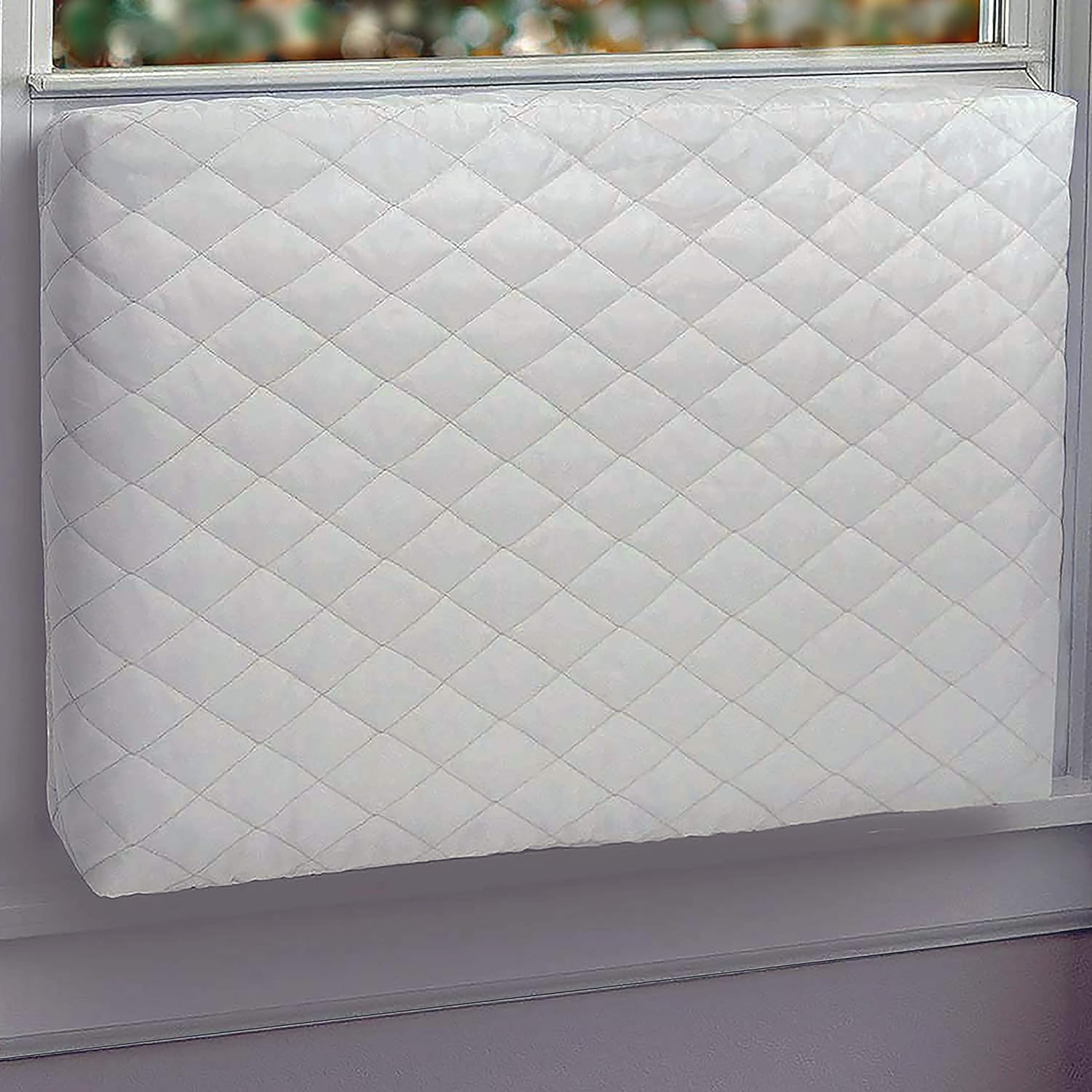 Alpine Hardware Indoor Window AC Covers- Double Insulation Air Conditioner Cover (White, 25" x 16" x 3.5")