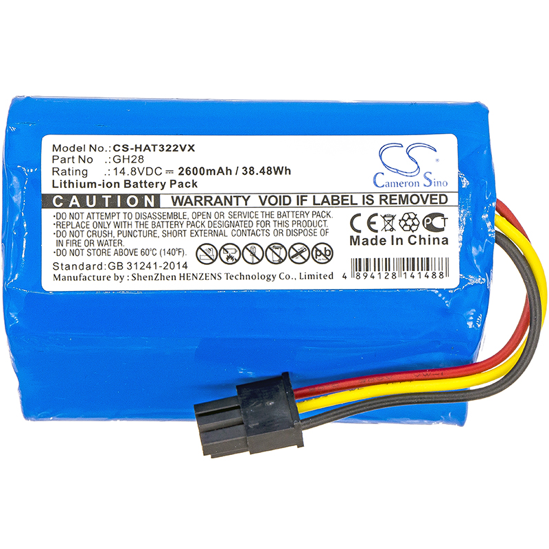 Cameron Sino Battery for Liectroux DH860 Robot B6009 Fomt R620C Haier T322 T520 T550 GH28