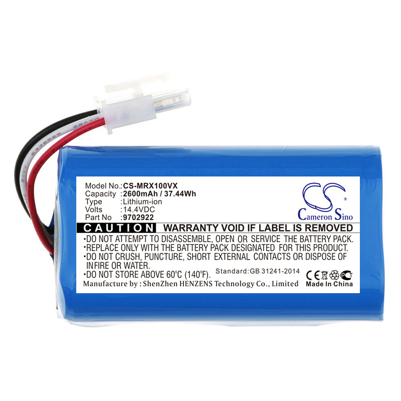 Cameron Sino Battery for Miele RX1-SJQL0 Scout RX2 60 RX3 RX1 9702922 CS-MRX100VX 2600mAh