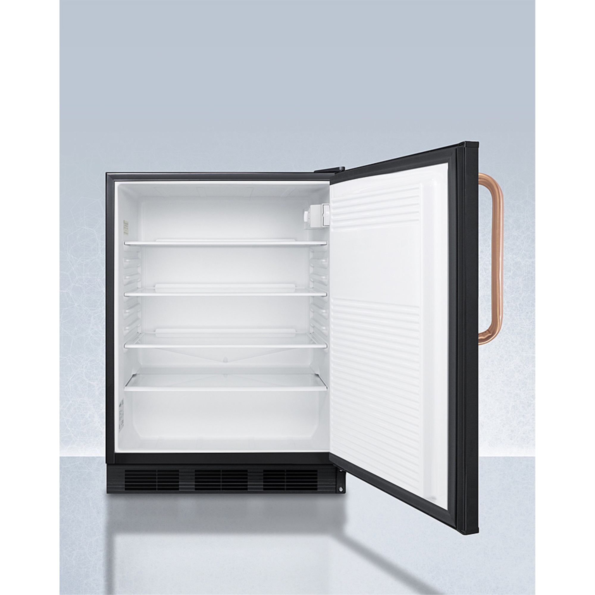 Summit Commercial ADA compliant built-in undercounter all-refrigerator for general purpose or commercial use, with lock, auto defrost operation,