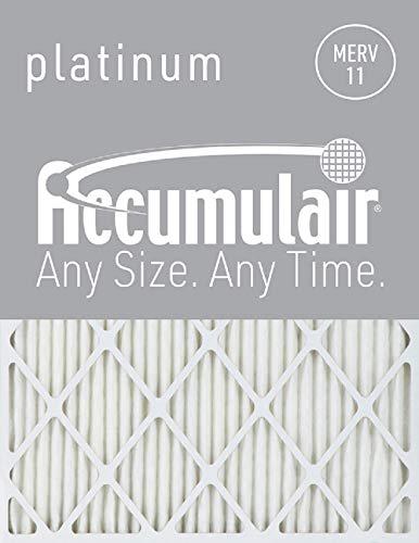 accumulair platinum 16x25x1 (15.75x24.75) merv 11 air filter/furnace filters (4 pack)