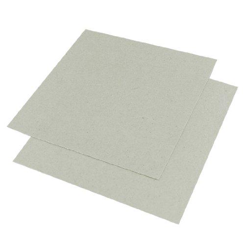 uxcell 2 pcs 5.1 inches x 5.1 inches microwave oven repairing part mica plates sheets