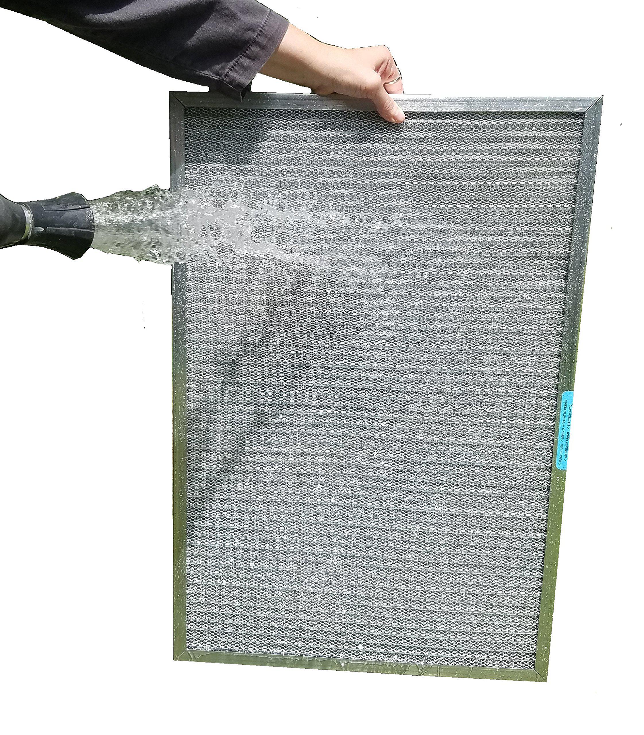 CAS 24x24x1 allergy magnet washable filter - highest merv rating in permanent electrostatic furnace a/c filters