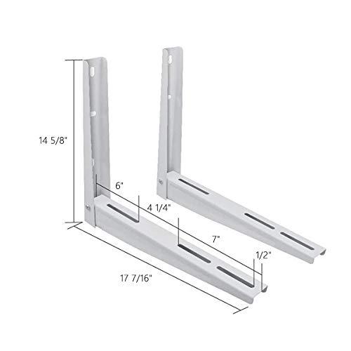 AC Parts lbg products wall mounting bracket for ductless mini split air conditioner condensing unit 1-2p, support up to 265lbs (7000-1