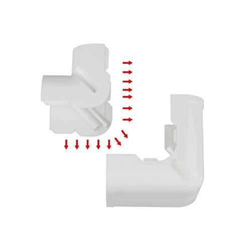 ac parts 4" w 90-degree elbow, parts accessories for pvc line cover compatible with central air conditioner, hvac heat pump,